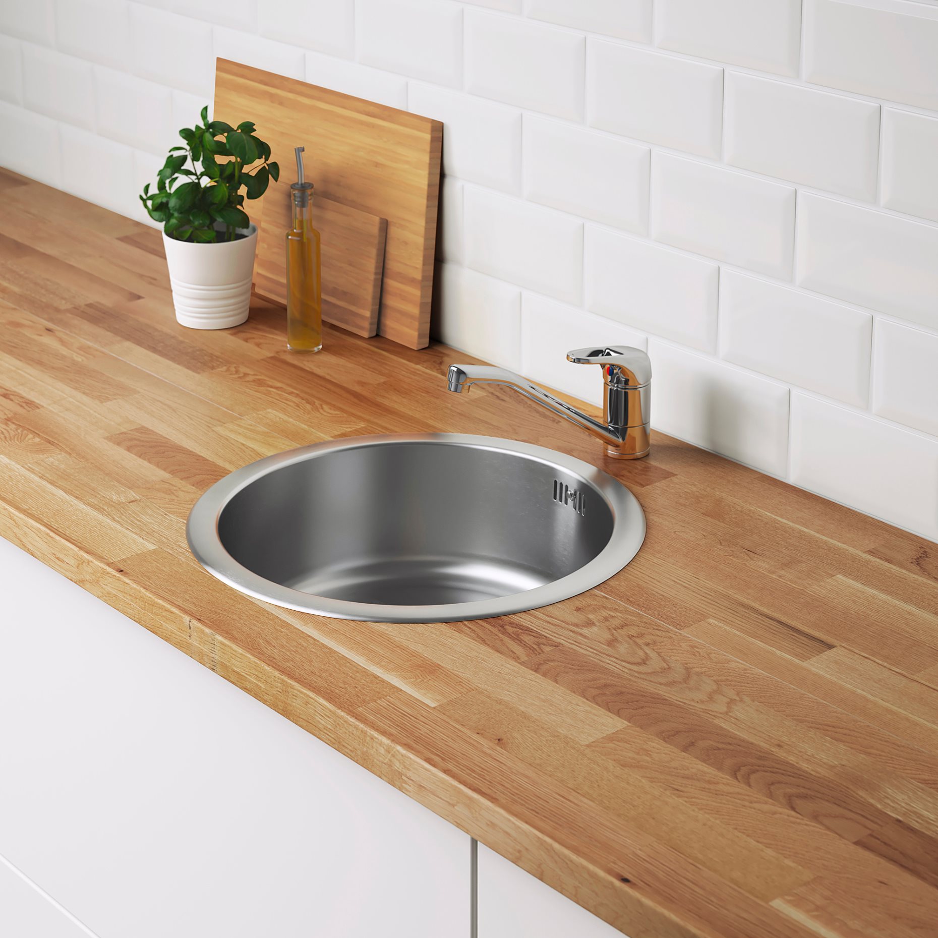 BOHOLMEN, inset sink 1 bowl, 45 cm, 791.574.94