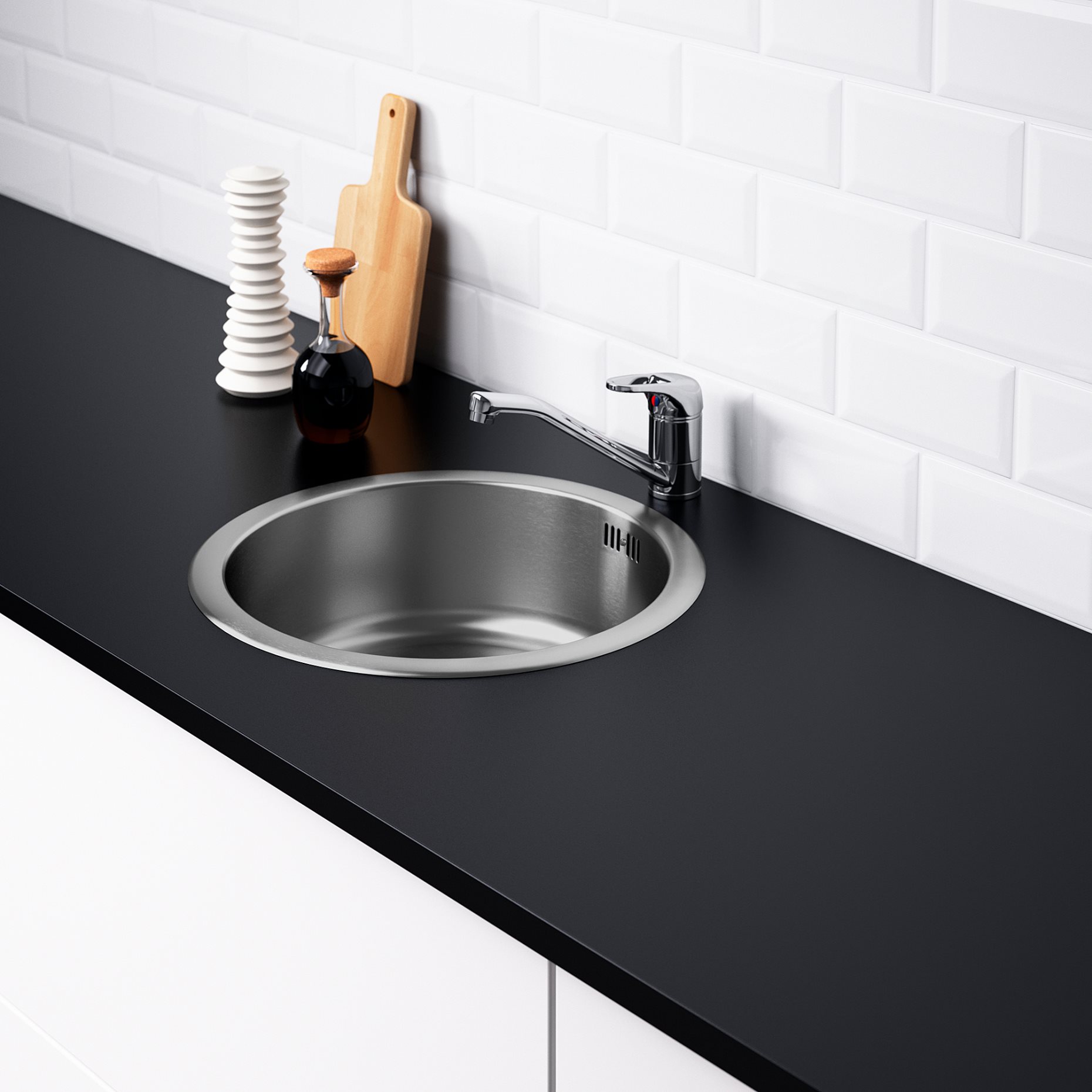 BOHOLMEN, inset sink 1 bowl, 45 cm, 791.574.94