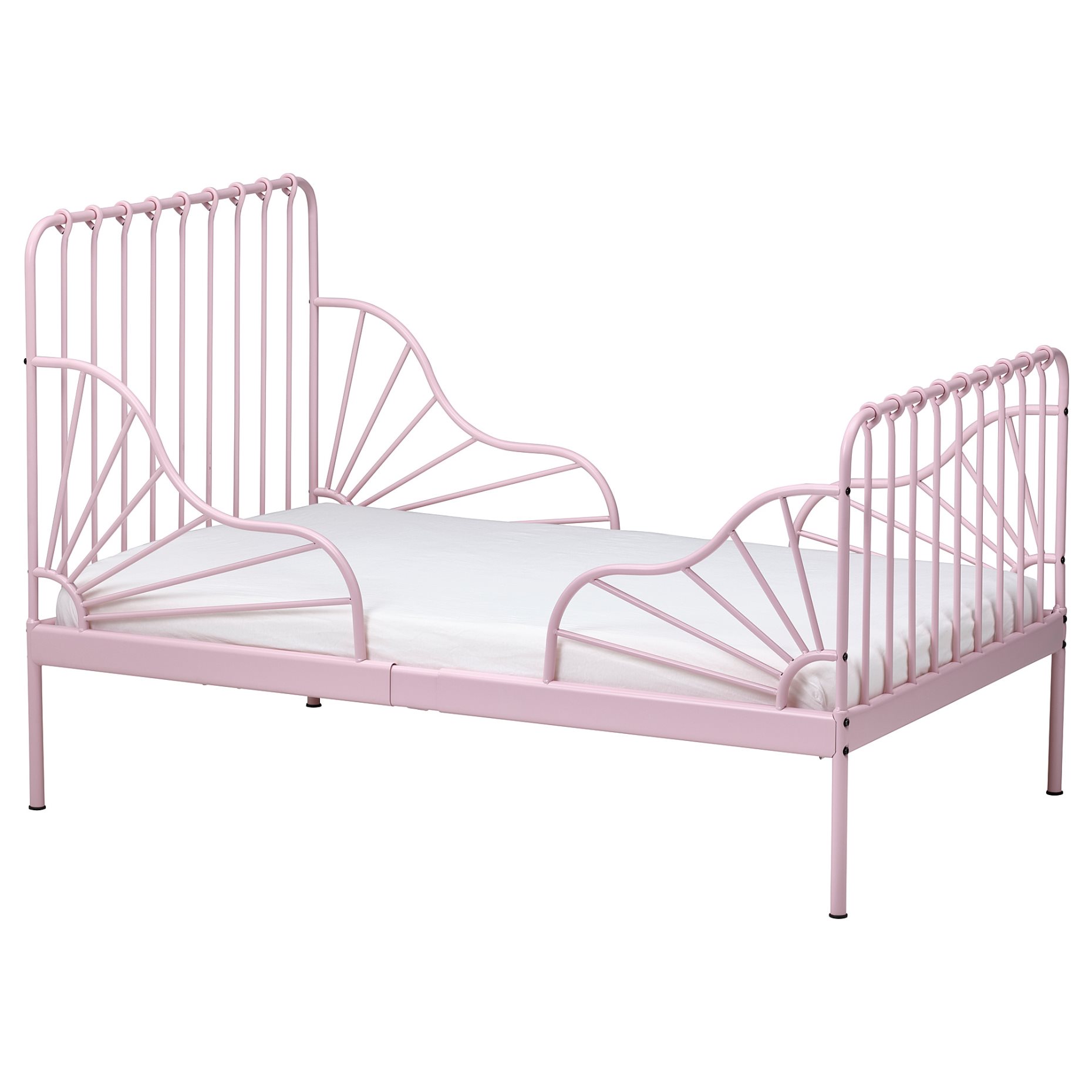MINNEN, extendable bed frame with slatted bed base, 80x200 cm, 794.188.06