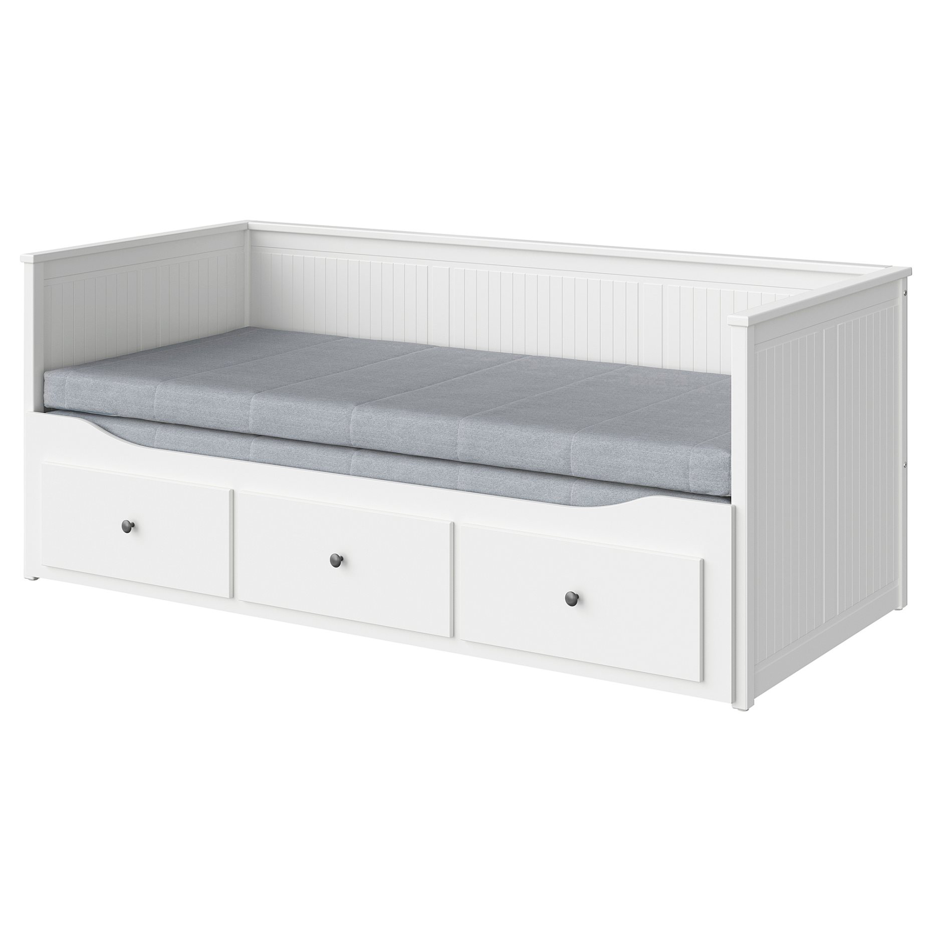 HEMNES, day-bed with 3 drawers/2 mattresses, 80x200 cm, 794.281.17
