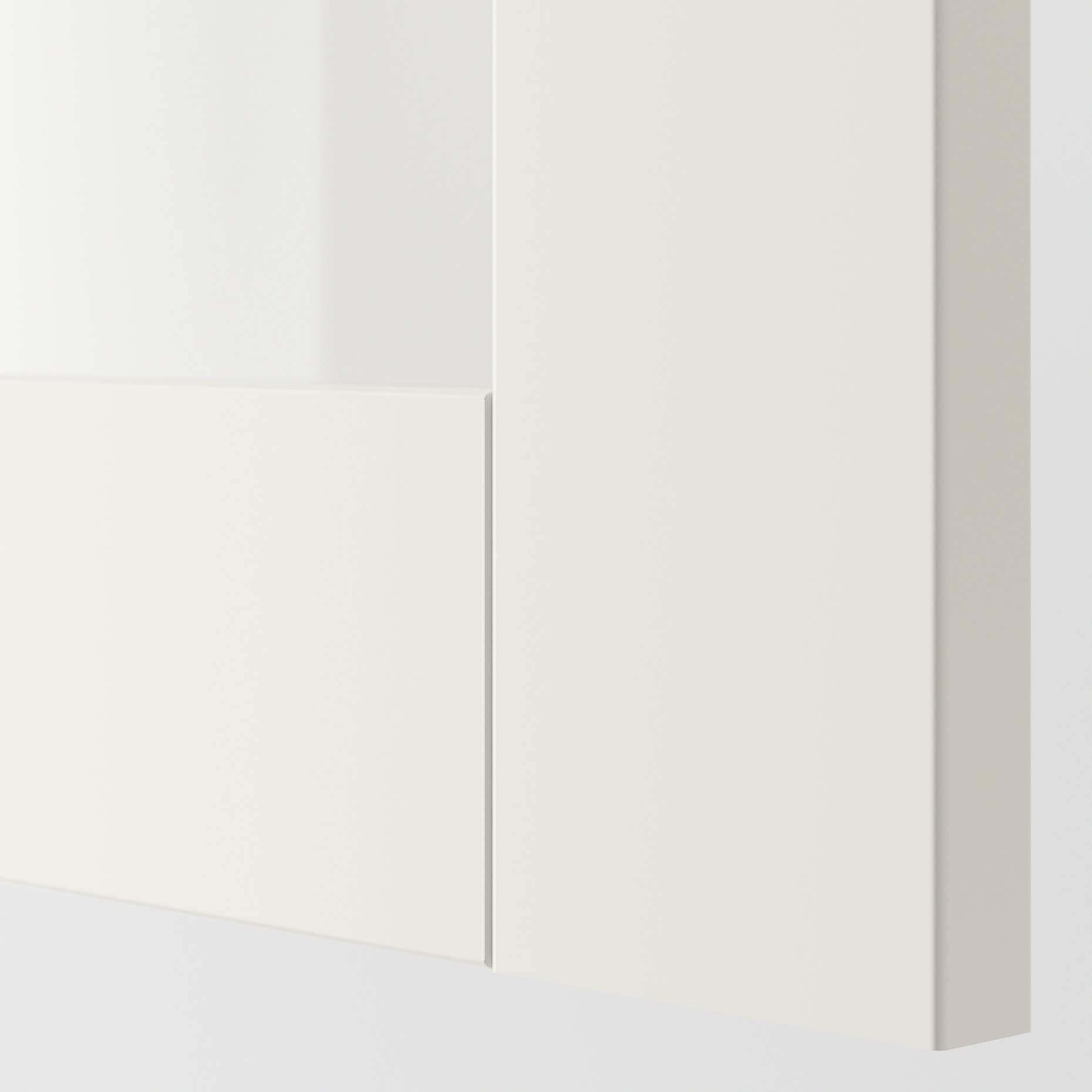 METOD, ντουλάπι τοίχου με 2 γυάλινες πόρτες, 80x40 cm, 794.555.68
