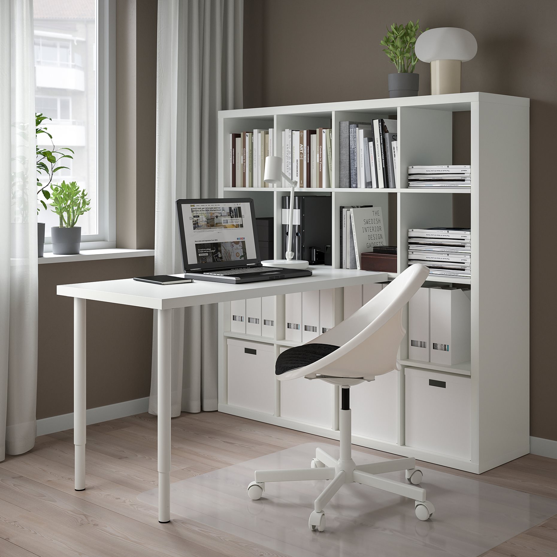 KALLAX/LAGKAPTEN, desk combination, 147x159x147 cm, 794.816.52