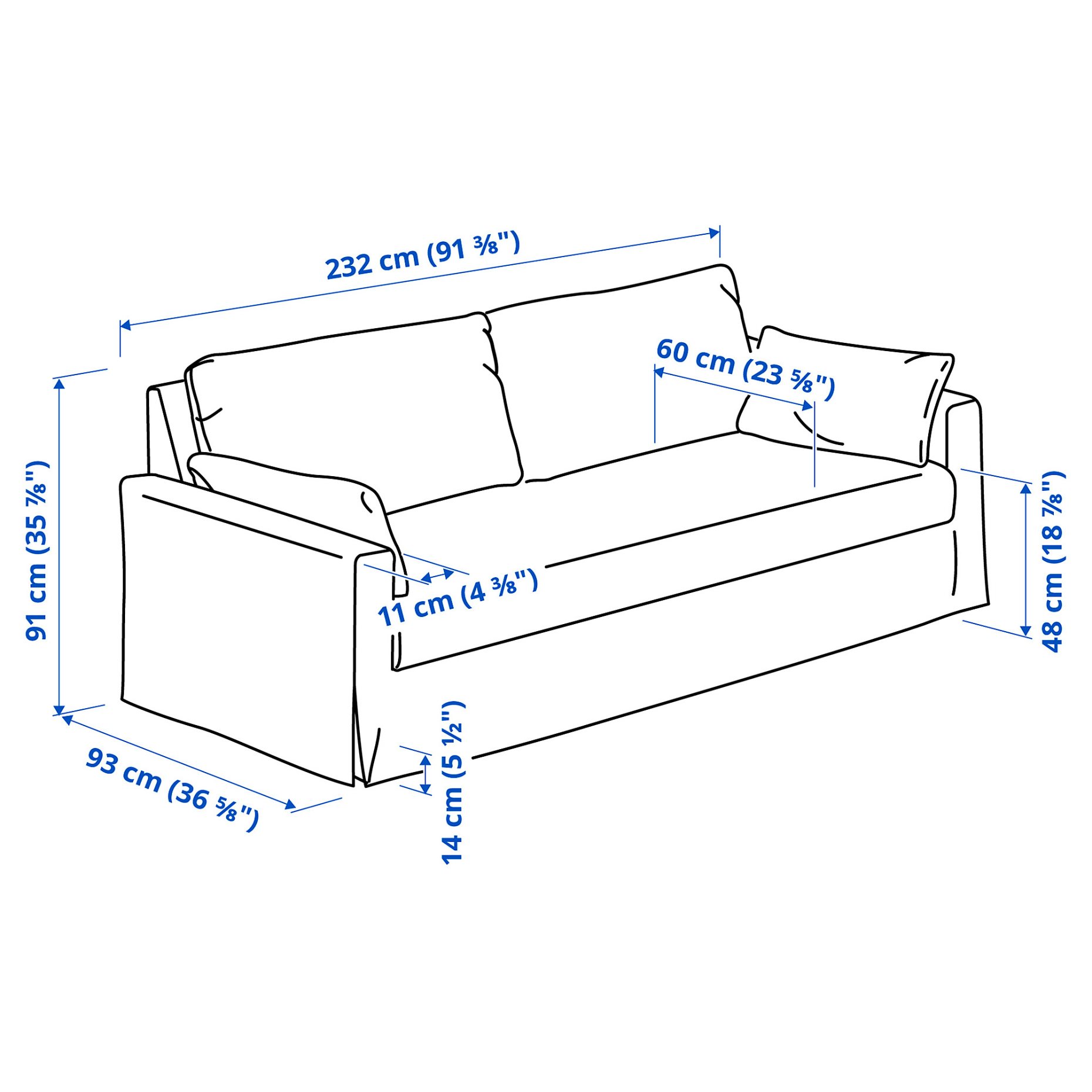 HYLTARP, 3-seat sofa, 794.896.34