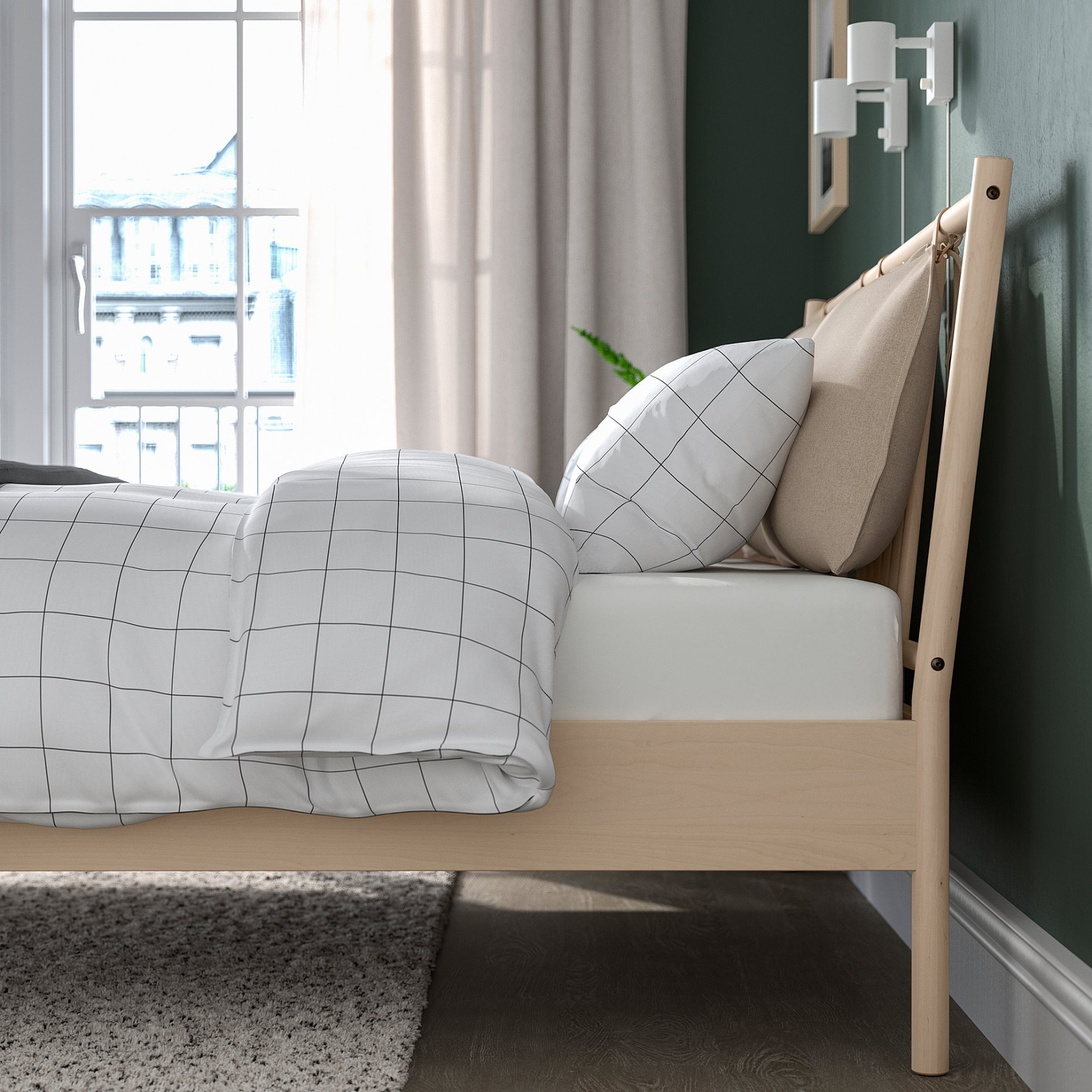 BJÖRKSNÄS, bed frame, 140x200 cm, 795.016.88