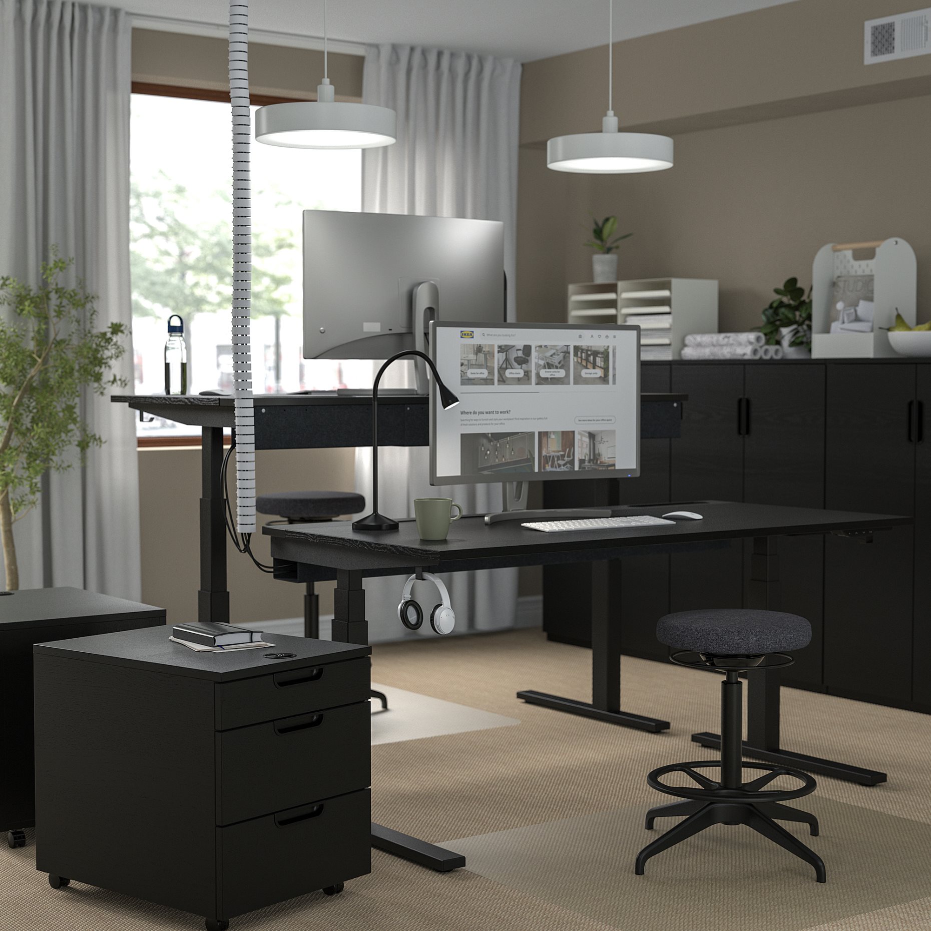 desk sit/stand/electric, 160x80 cm, 795.302.09