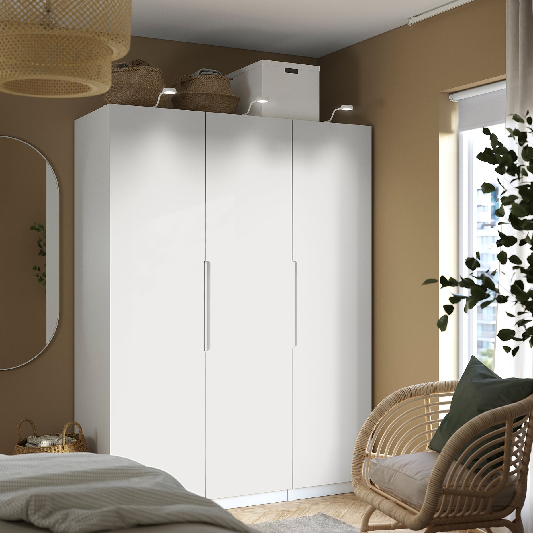 TONSTAD, door with hinges, 50x195 cm, 795.530.31