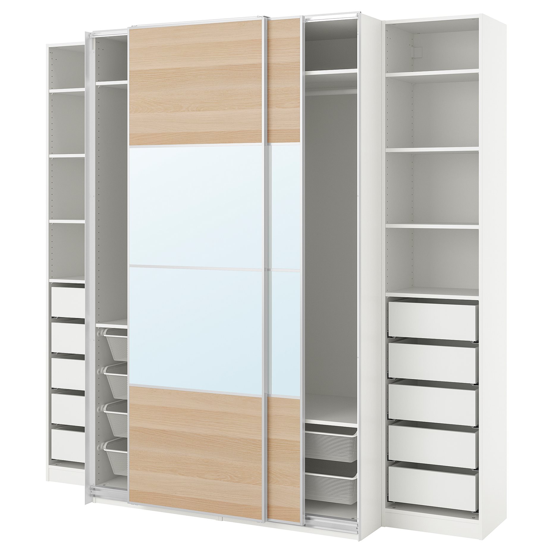 PAX/MEH/AULI, wardrobe combination, 250x66x236 cm, 795.614.27