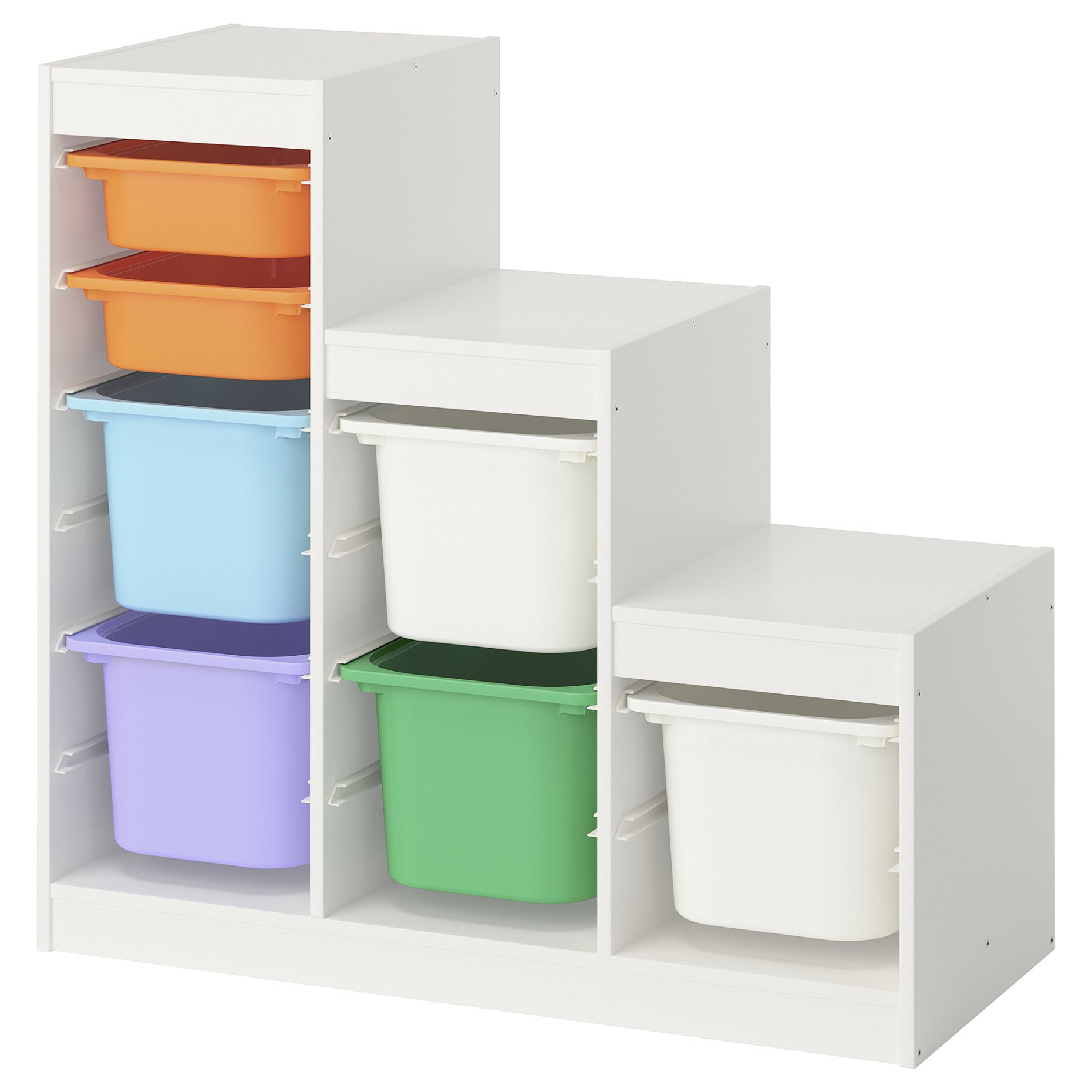 TROFAST, storage combination with boxes, 99x44x94 cm, 795.734.06