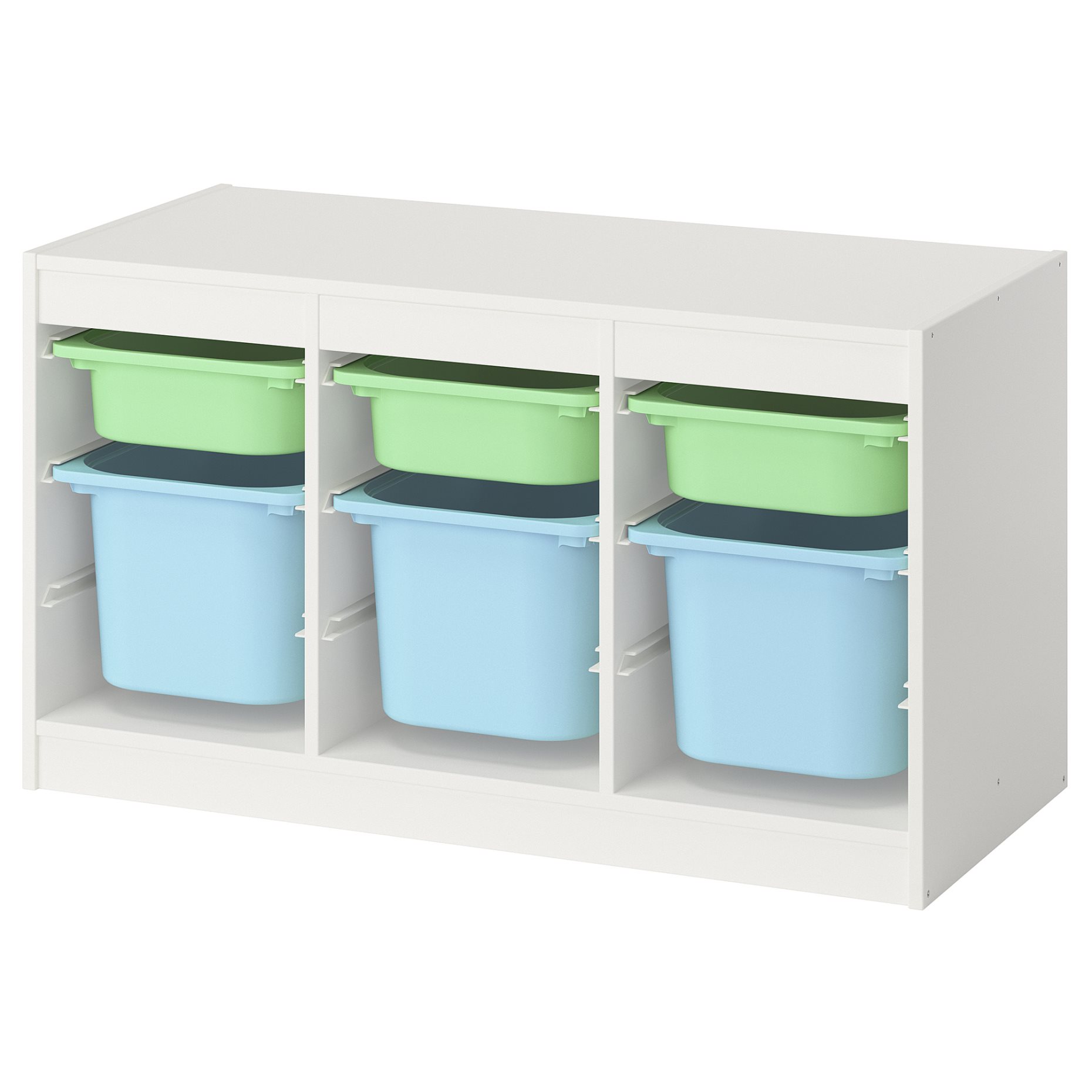 TROFAST, storage combination with boxes, 99x44x56 cm, 795.744.77