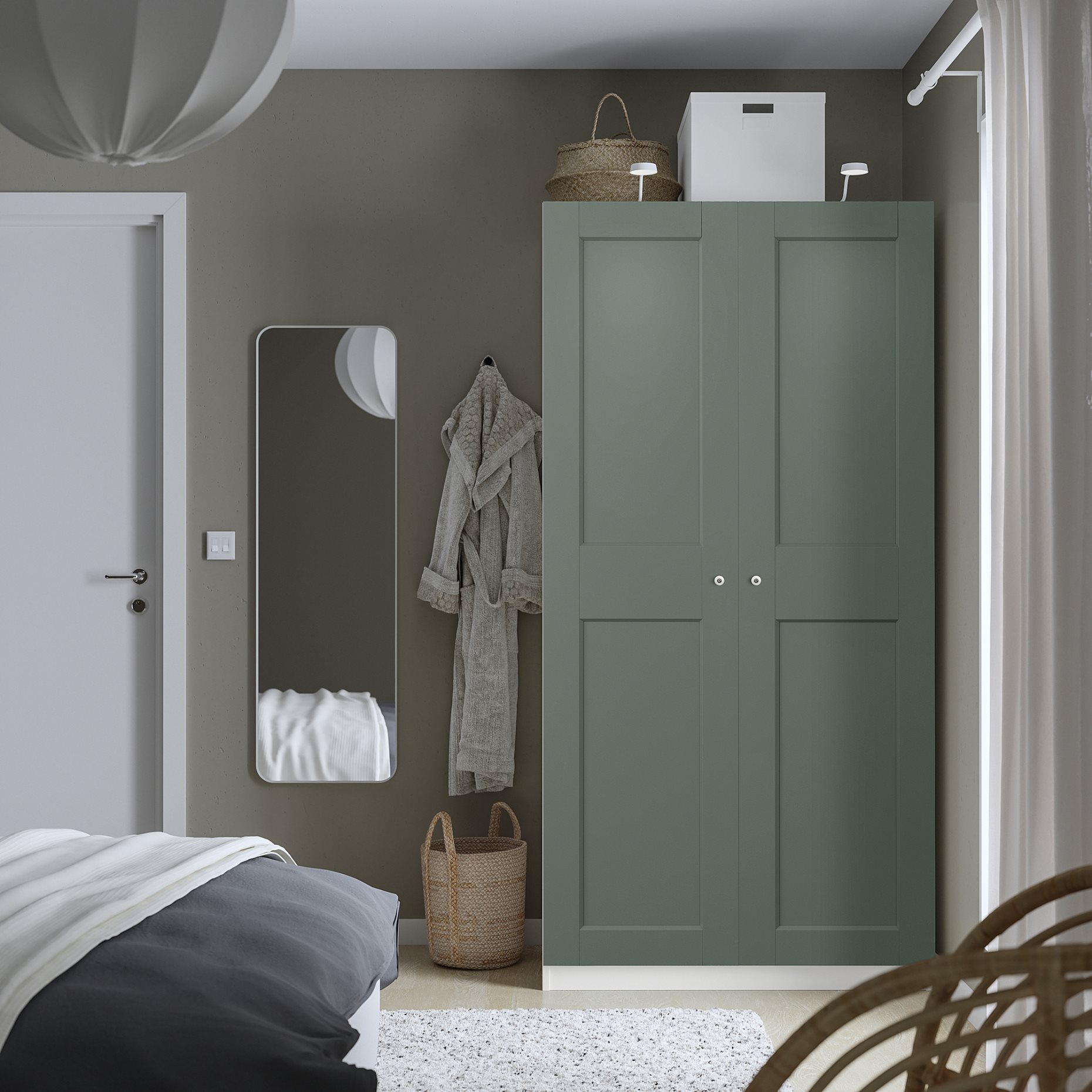 PAX/GRIMO, wardrobe combination, 100x60x201 cm, 795.792.29