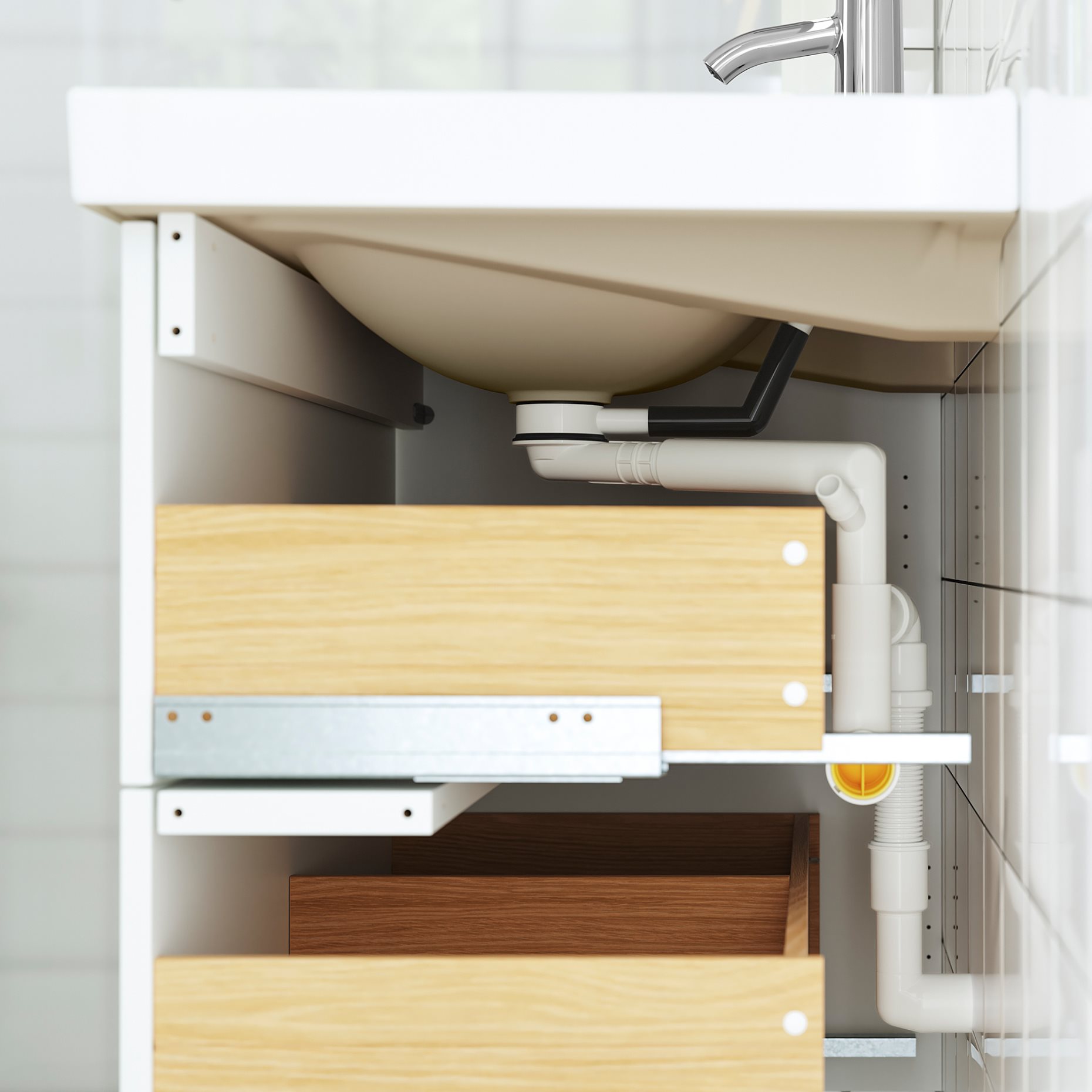 HAVBACK/ORRSJON, wash-stand with drawers/wash-basin/tap, 102x49x71 cm, 795.905.71