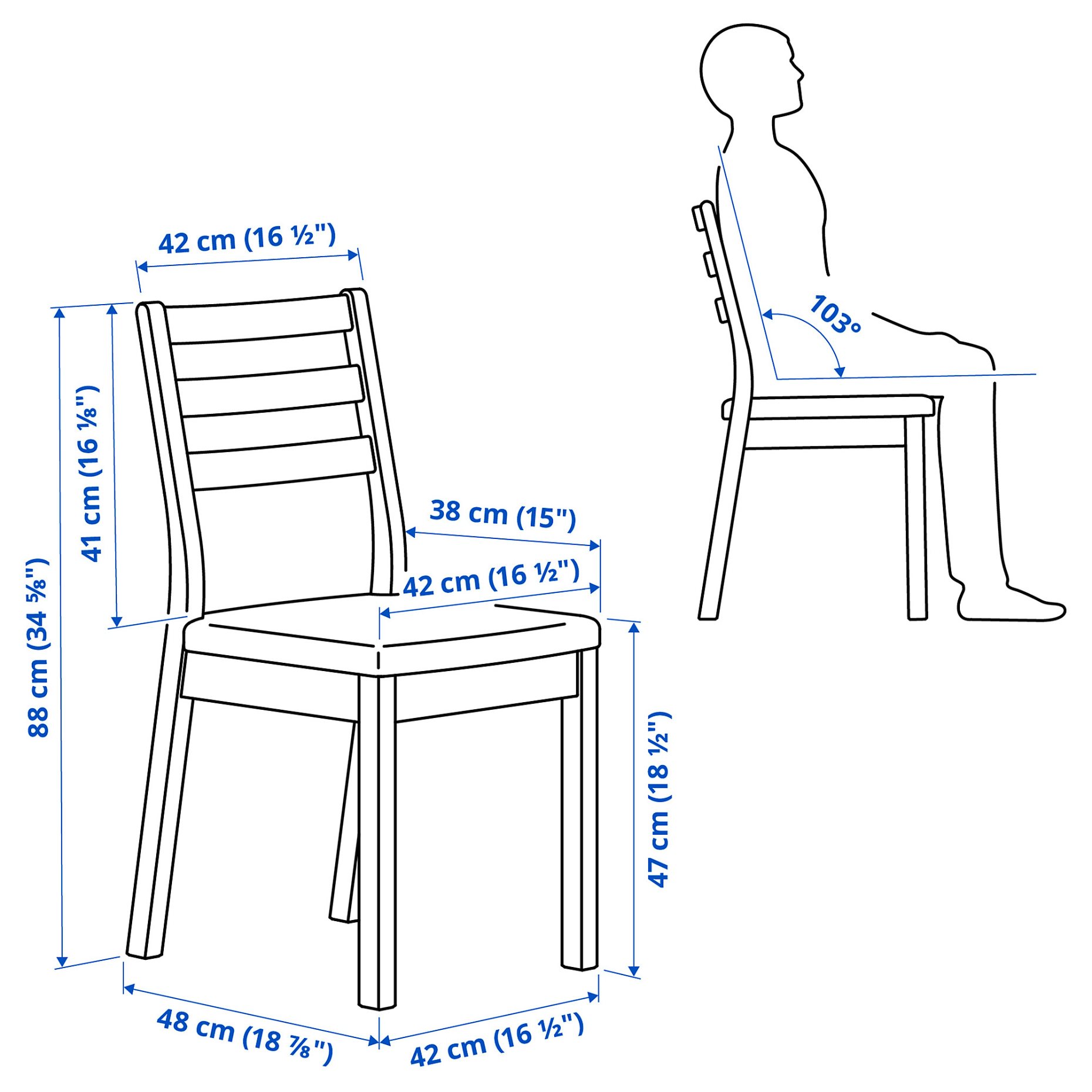 TONSTAD/TONSTAD, table and 6 chairs, 200x85 cm, 795.967.47