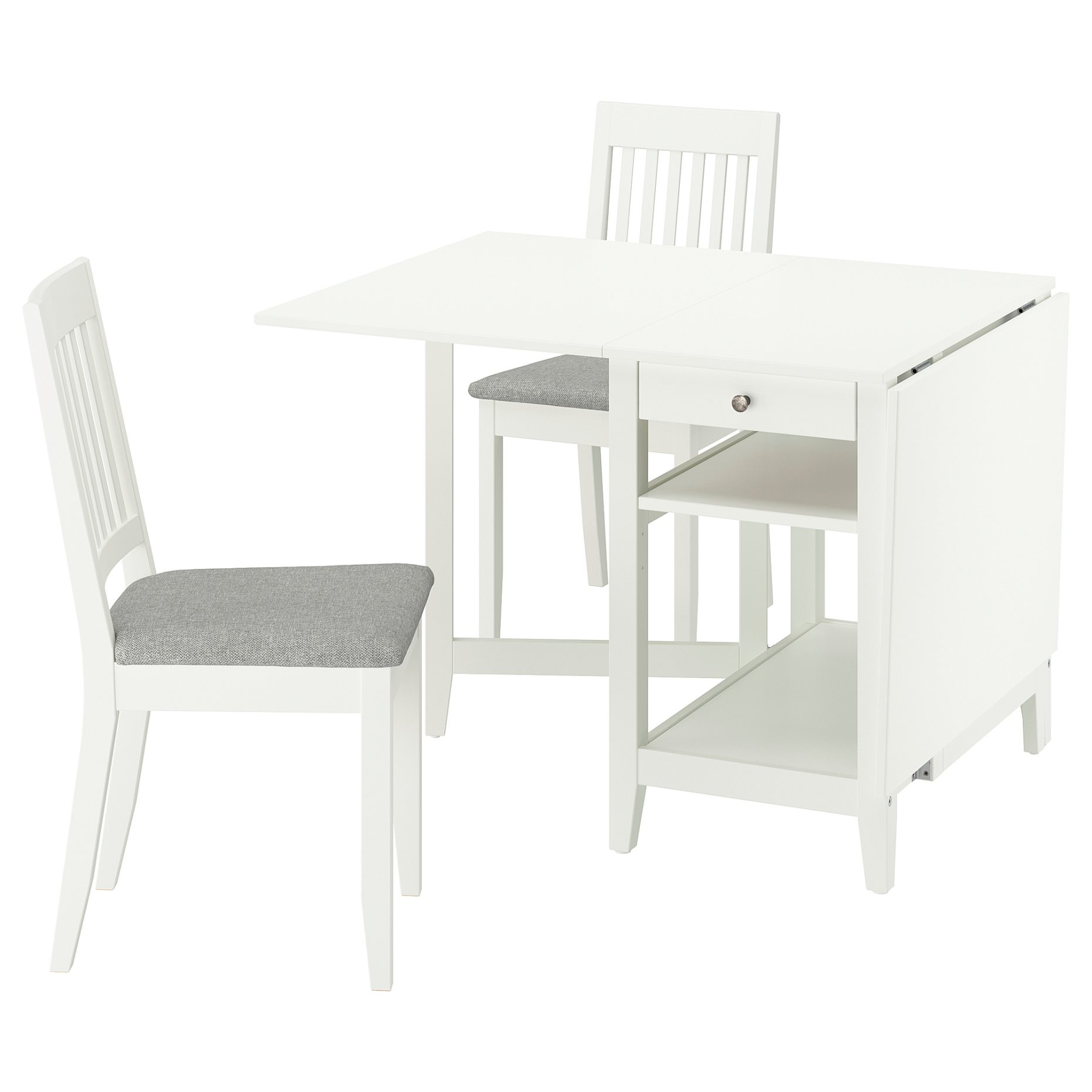 NÄSINGE/NÄSINGE, table and 2 chairs, 48/104/159x85 cm, 795.969.45