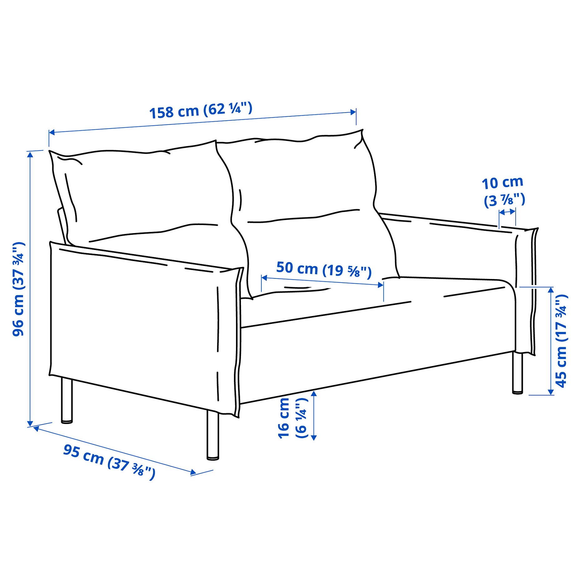 MANNARP, 2-seat sofa, 796.039.98