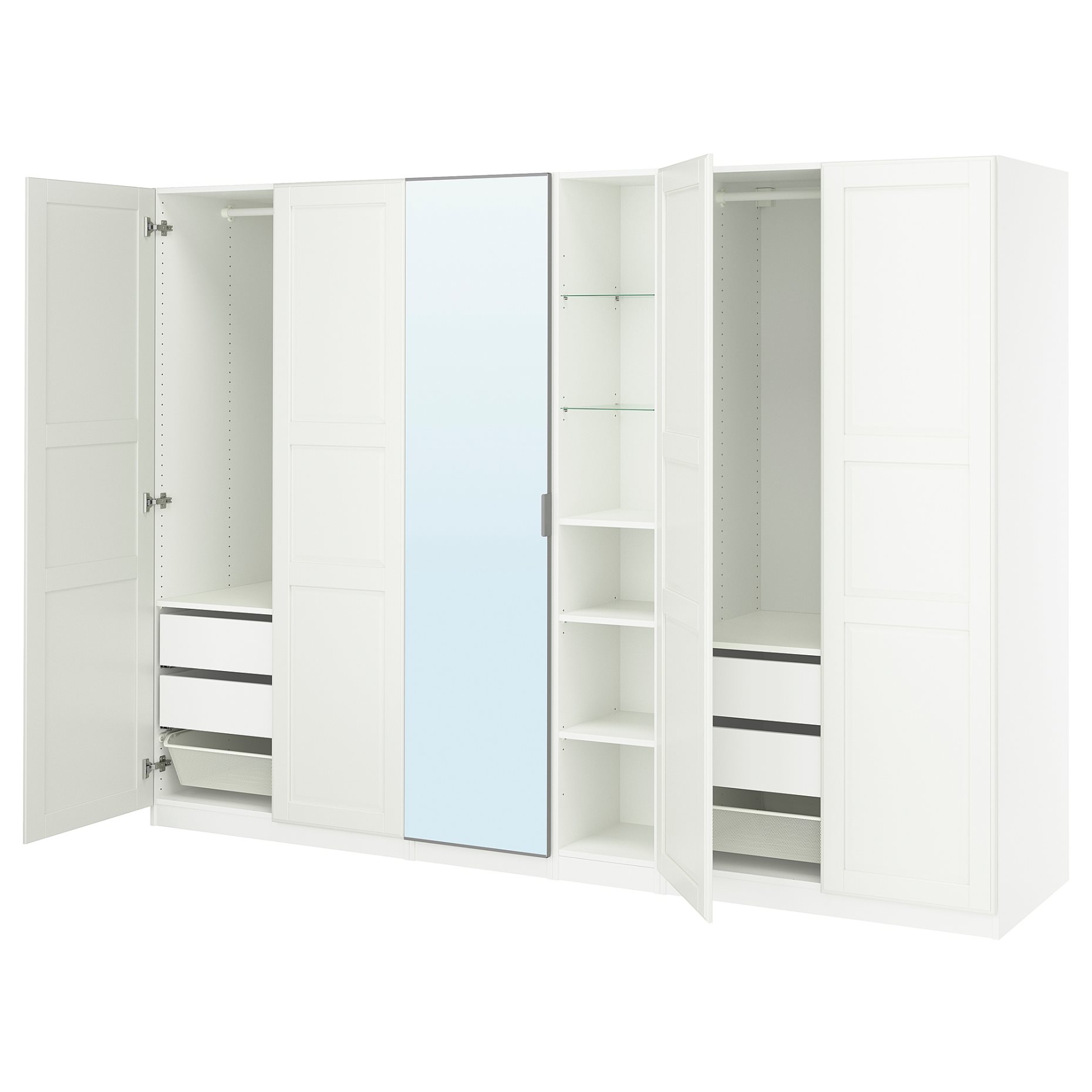 PAX/KAMMAR/TYSS, wardrobe combination, 285x60x201 cm, 796.074.49