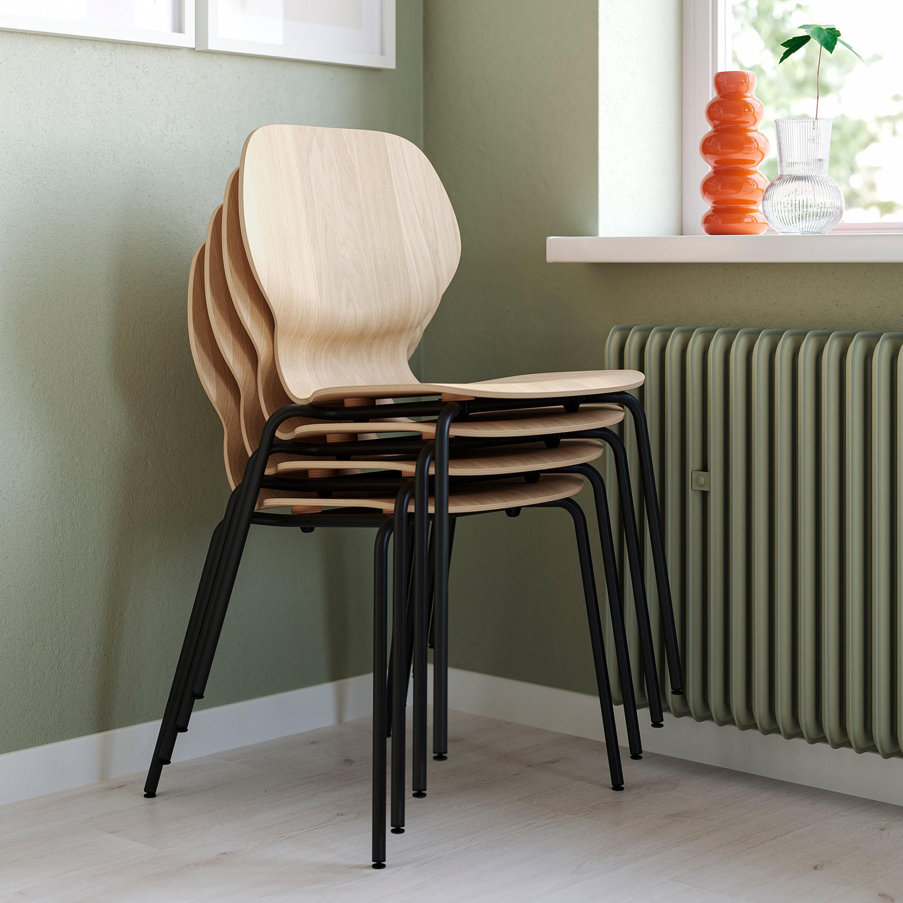 SKÅLSTA, τραπέζι και 4 καρέκλες, 140x80 cm, 796.092.12