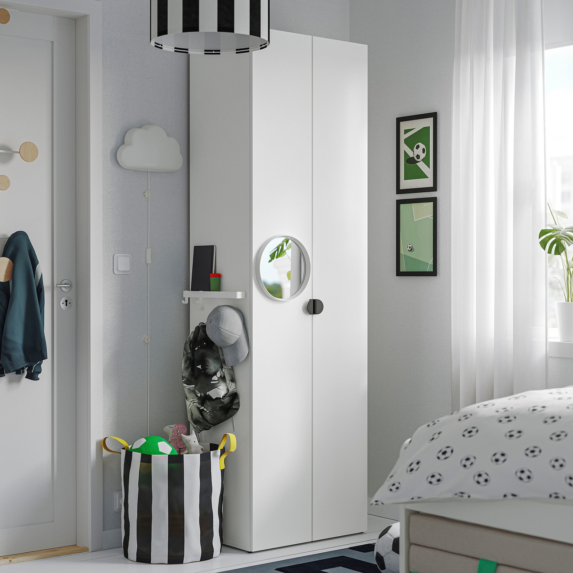 LASTARE, wardrobe combination, 60x42x200 cm, 796.134.69