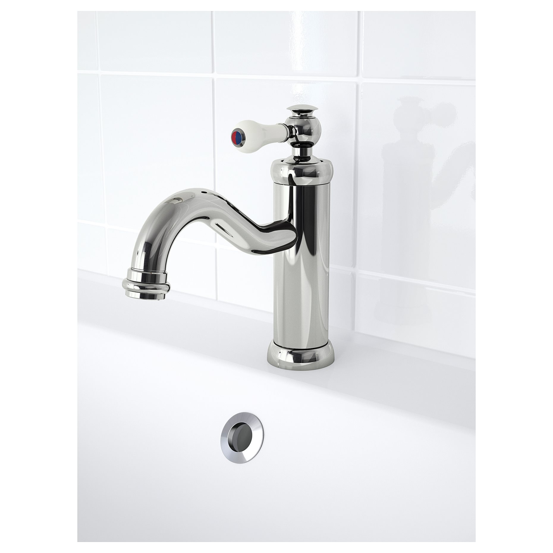HAMNSKÄR, wash-basin mixer tap with strainer, 803.430.75