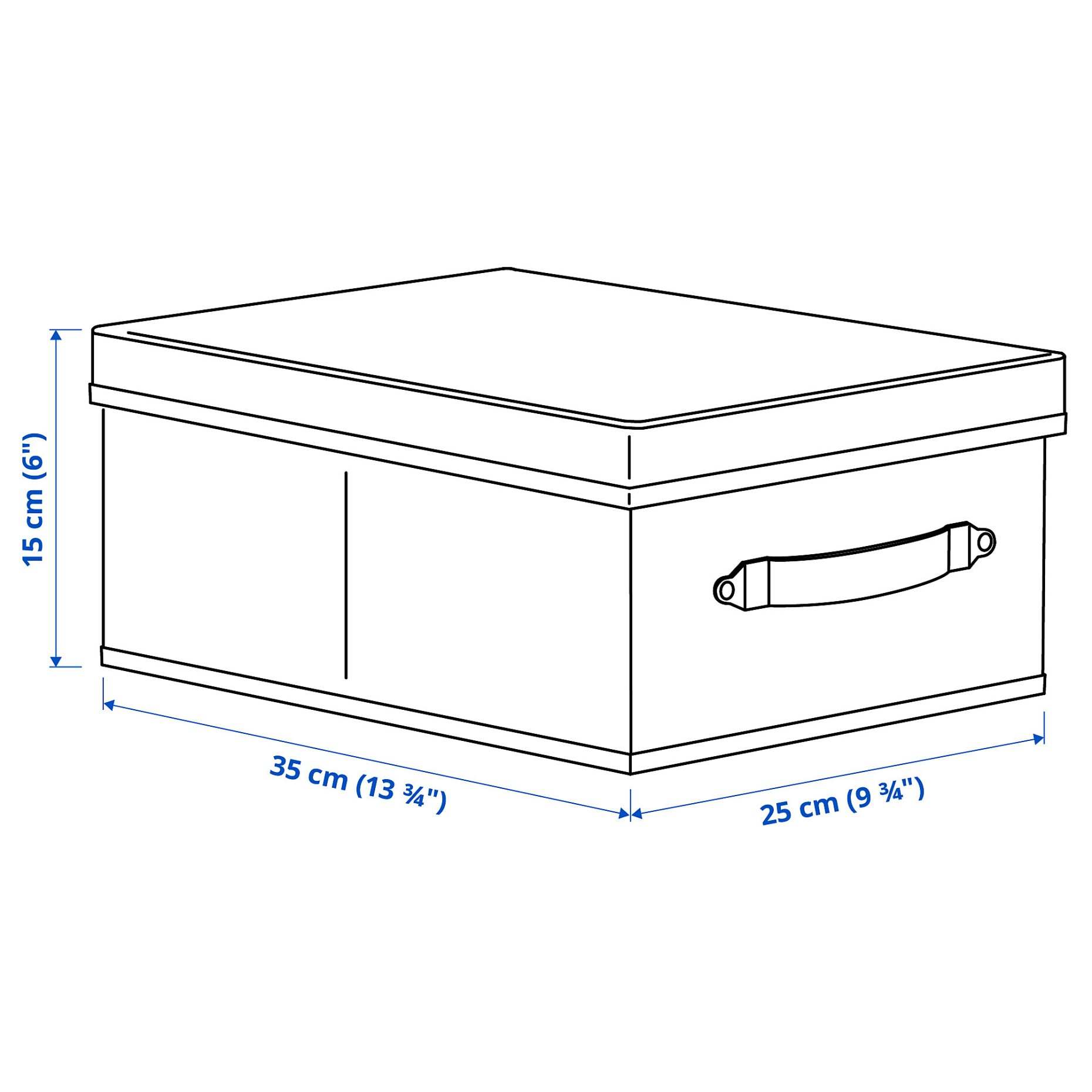 BLÄDDRARE, box with lid, 25x35x15 cm, 804.743.92