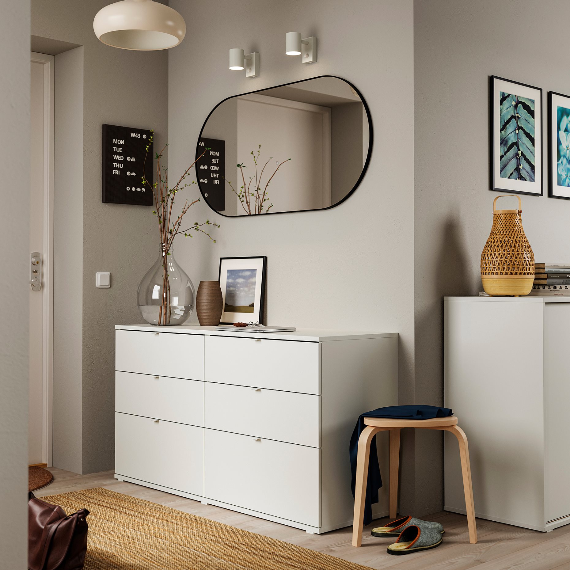 VIHALS, συρταριέρα με 6 συρτάρια, 140x47x70 cm, 804.901.13