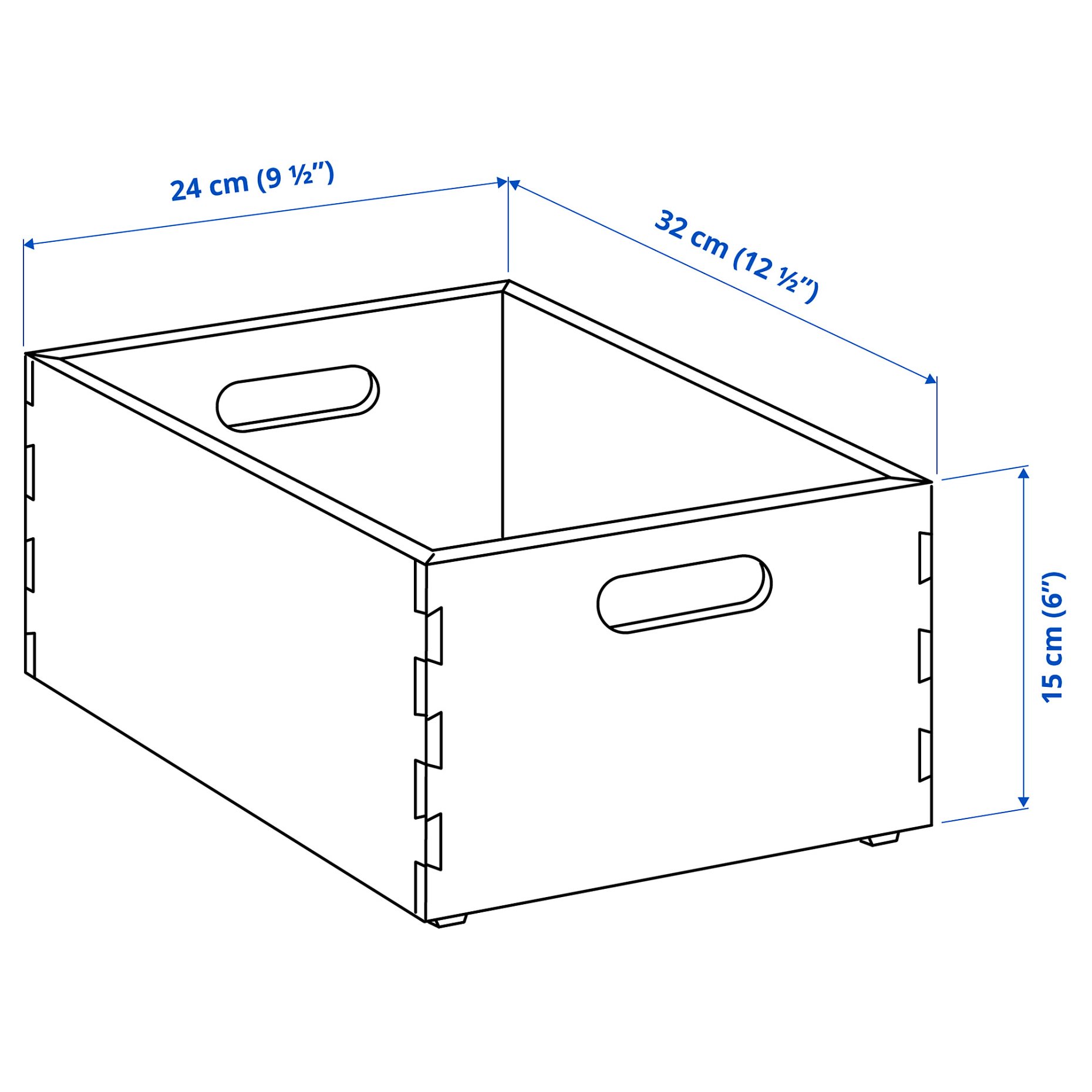 UPPDATERA, storage box, 24x32x15 cm, 805.207.18