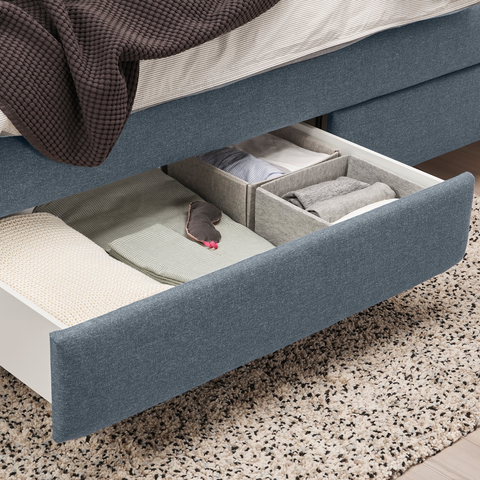 TUFJORD, upholstered storage bed, 160x200 cm, 805.209.40