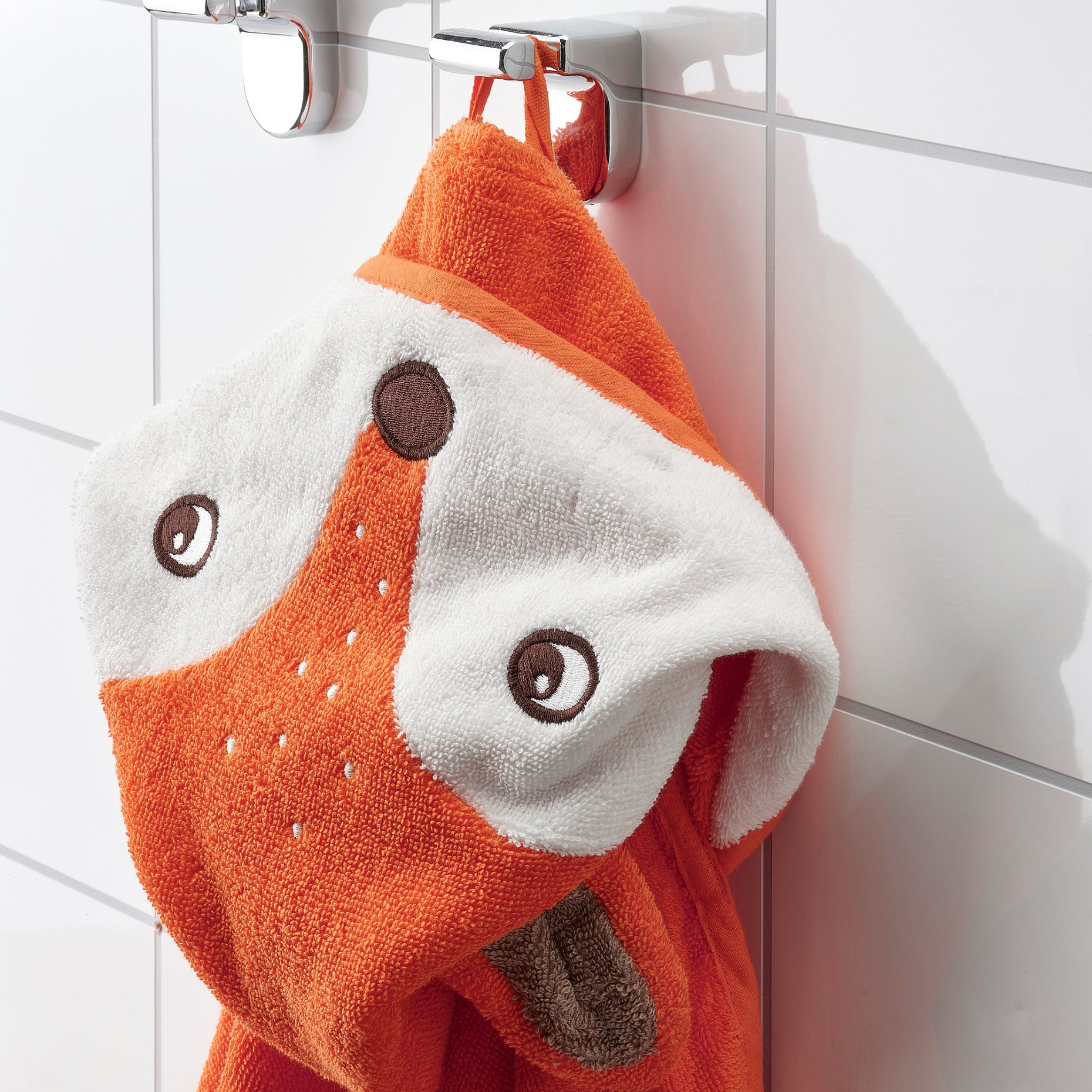 BRUMMIG, towel with hood/fox shaped, 70x140 cm, 805.211.81