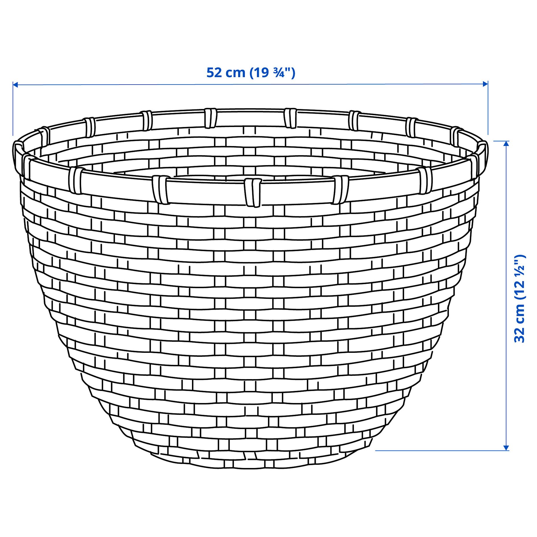LOVRAFSA, basket, 50x32 cm, 805.568.54