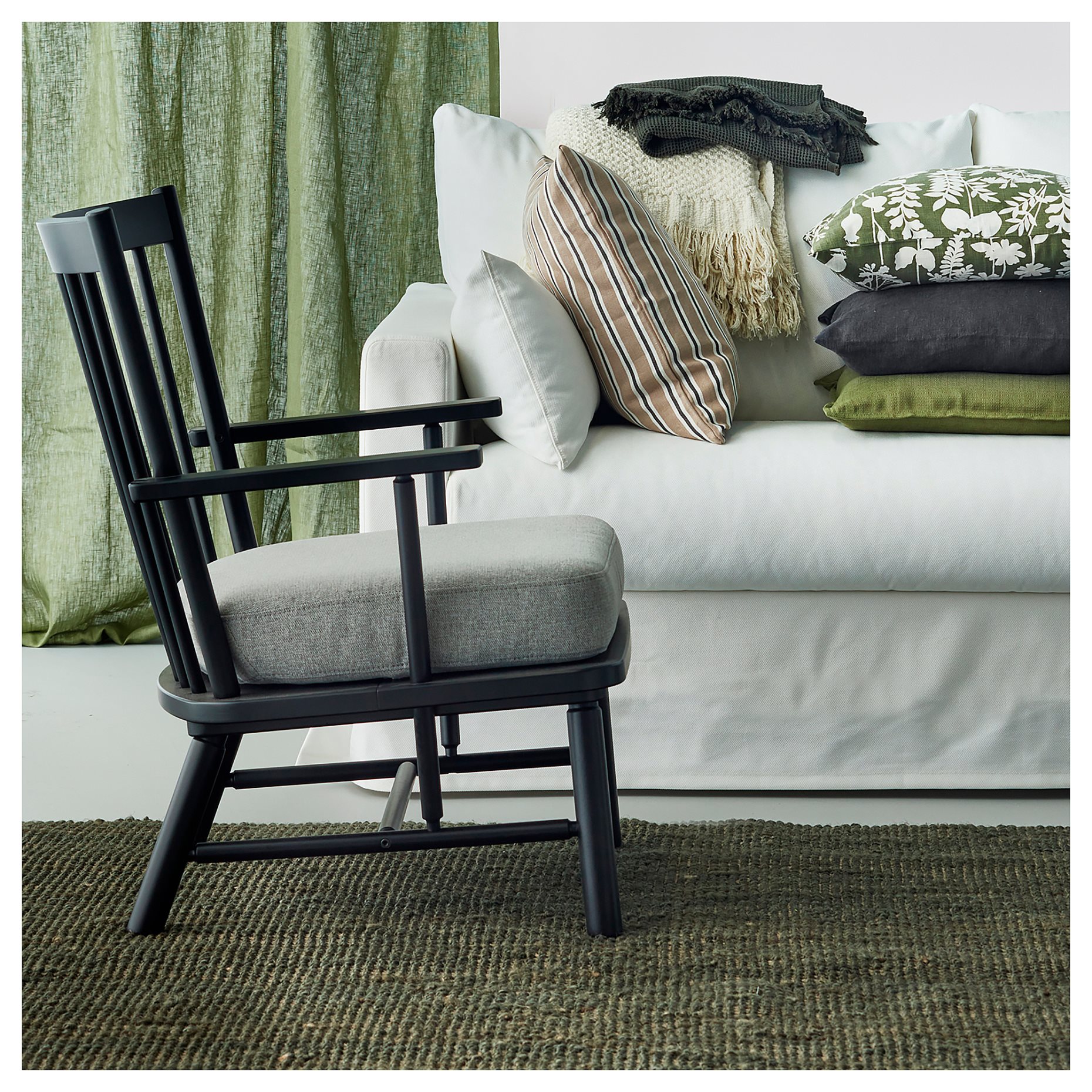 LANDBANA, χαλί χαμηλή πλέξη, 160x230 cm, 805.605.73