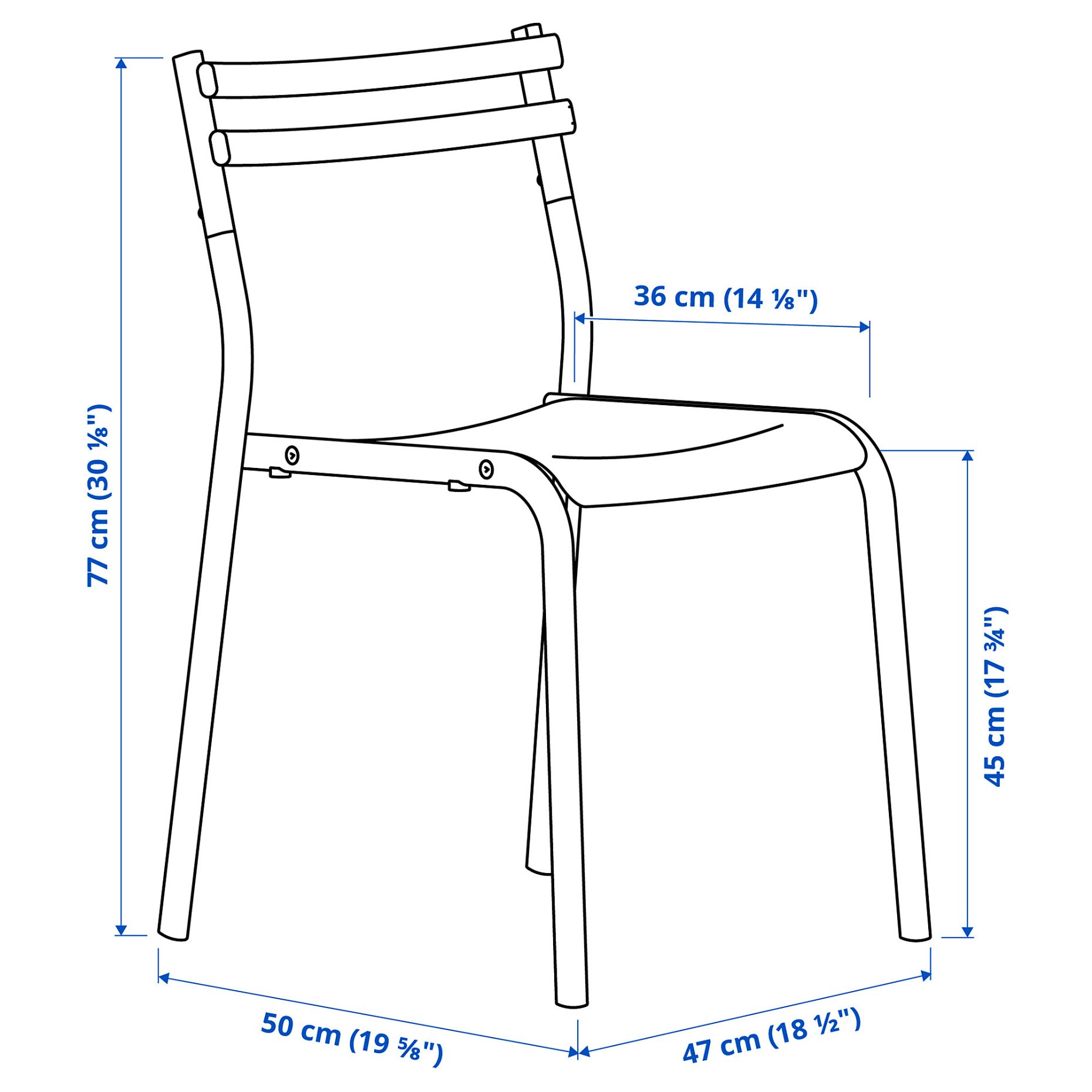 GENESÖN, καρέκλα/μέταλλο, 805.677.96
