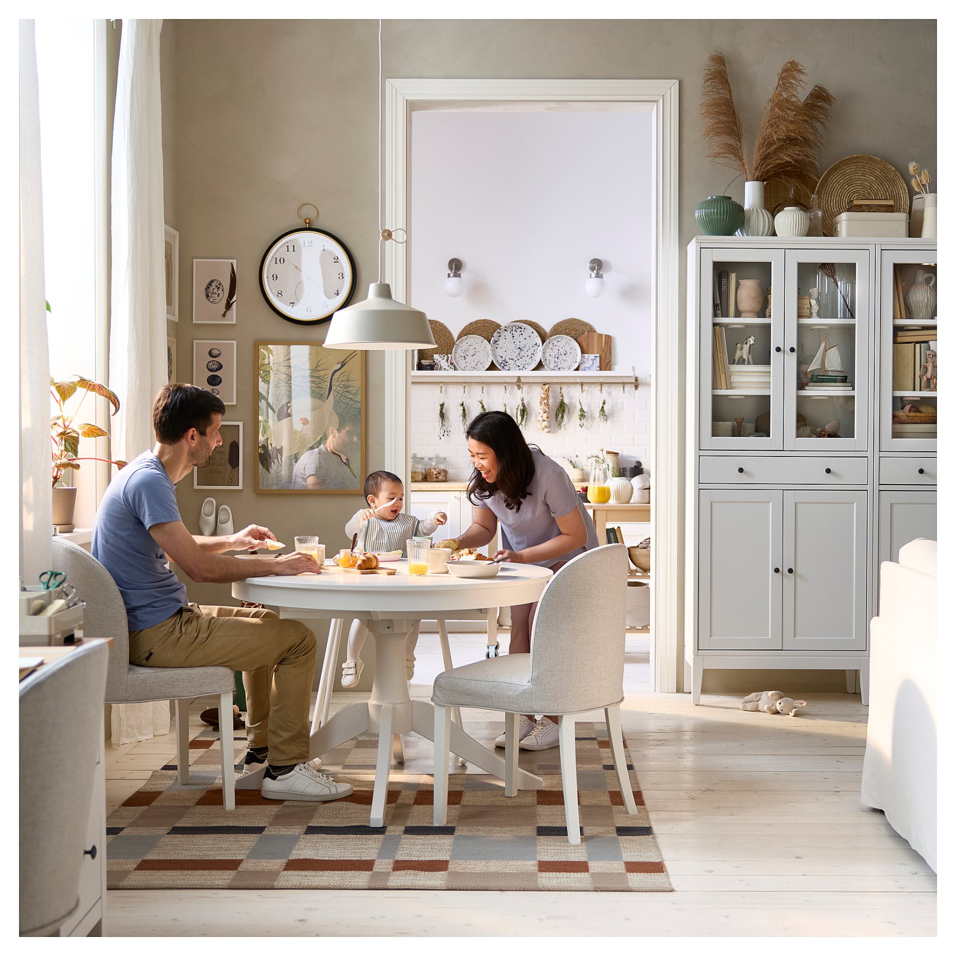 ROSENTORP, extendable table, 110/155 cm, 805.682.39