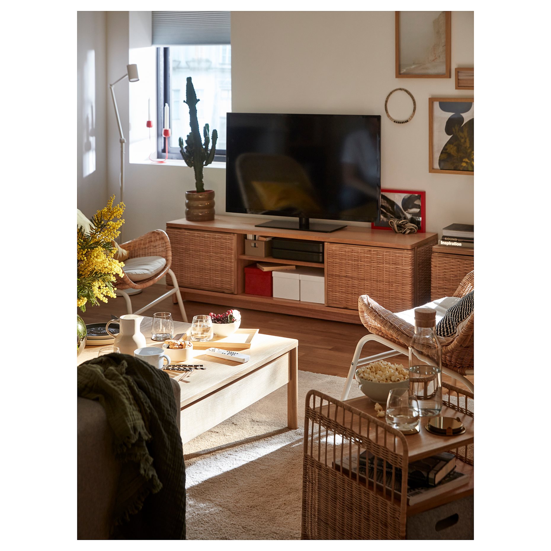 FRYKSAS, TV bench, 157x41x49 cm, 805.740.99