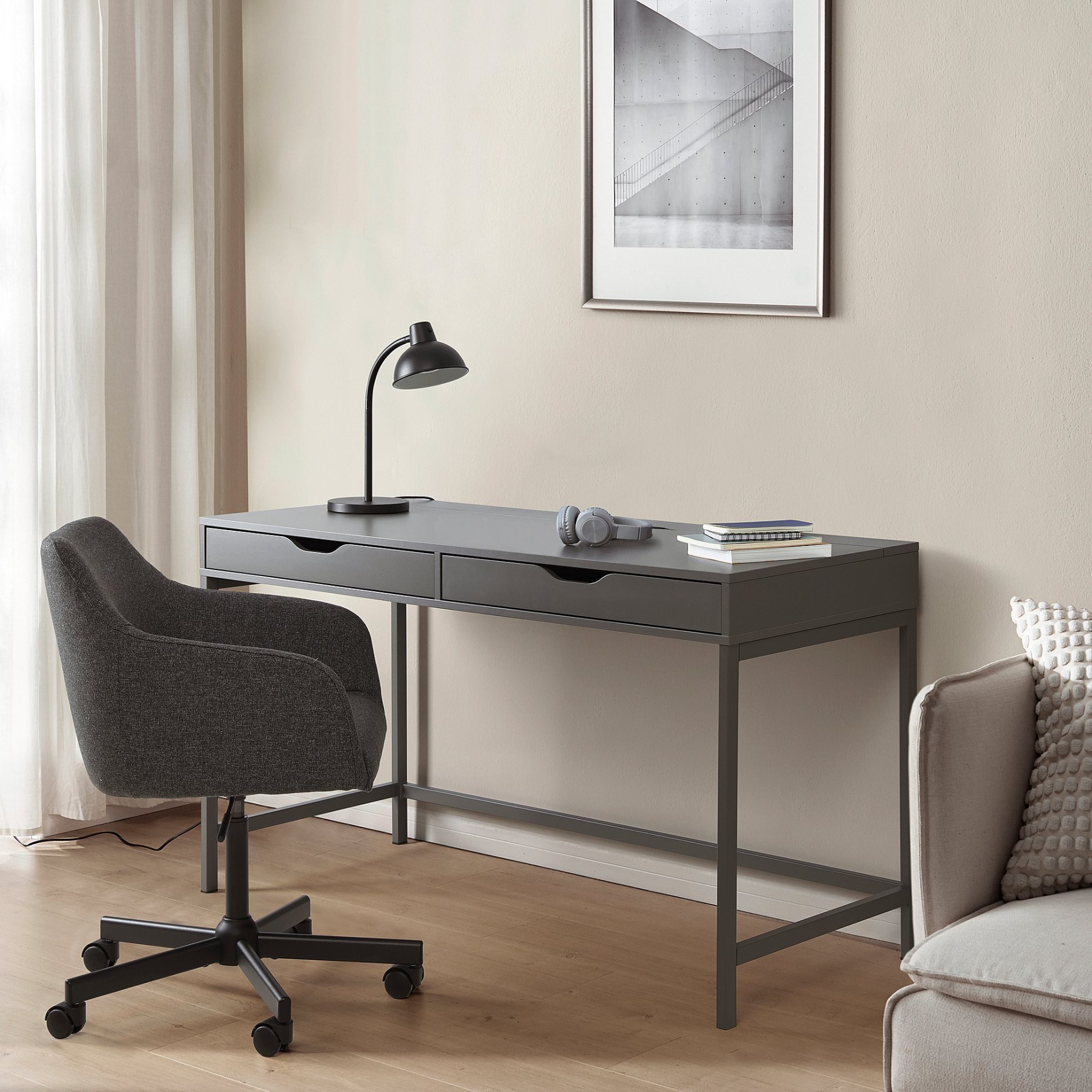 ALEX, desk, 132x58 cm, 805.888.88