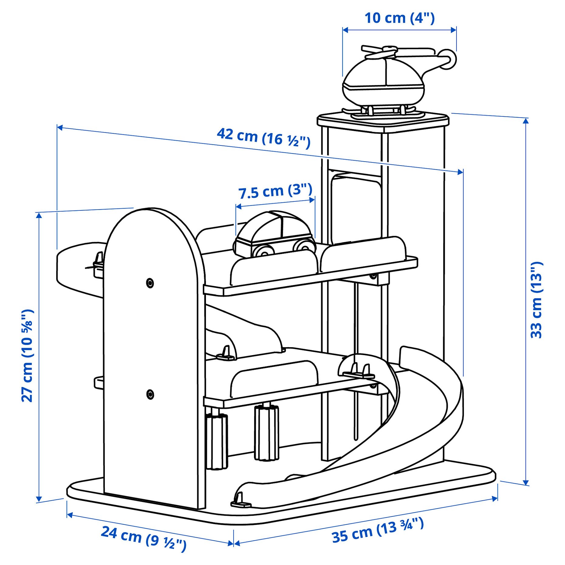LILLABO, garage with car and helicopter, 805.893.50