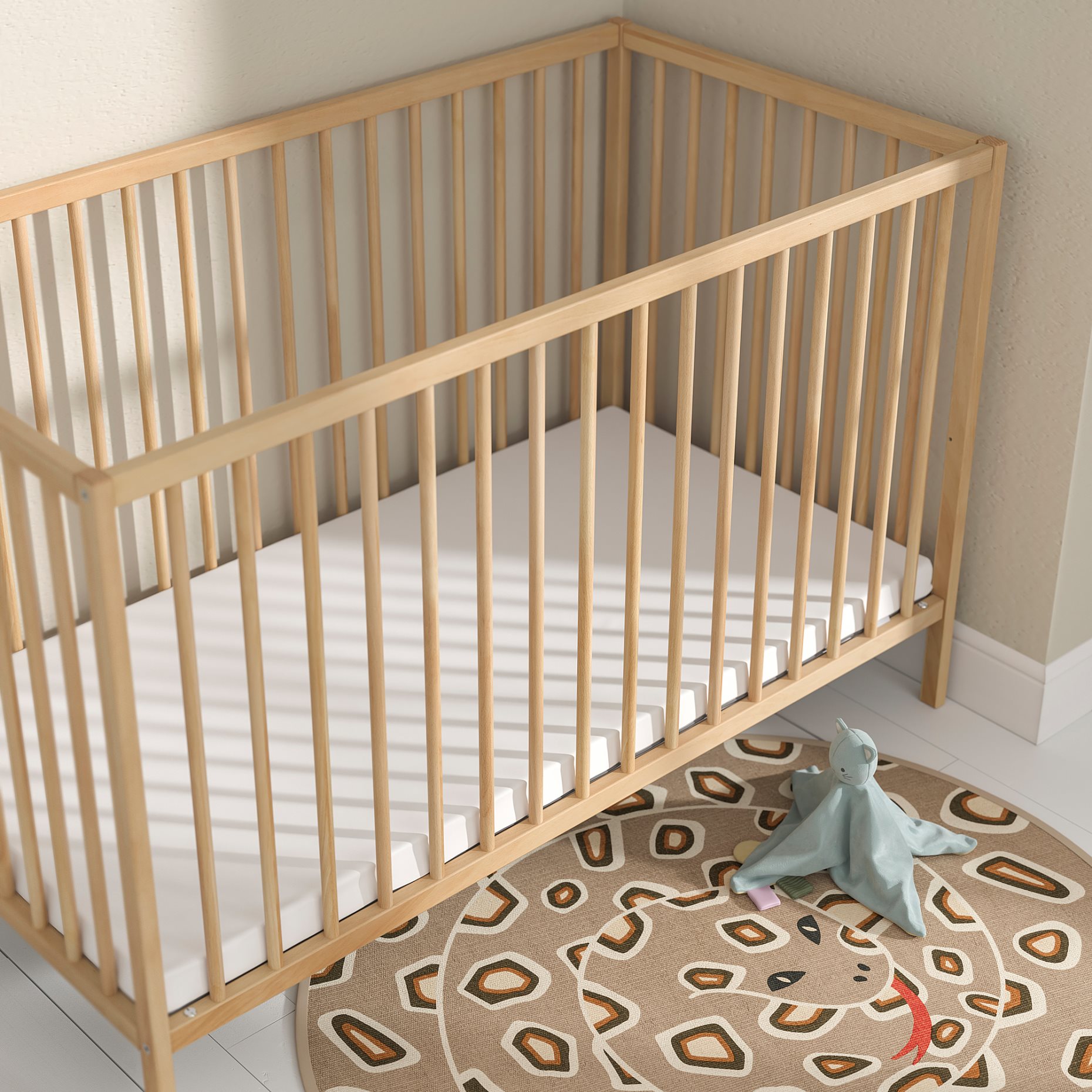 PELLEPLUTT, foam mattress for cot, 60x120x6 cm, 805.935.78