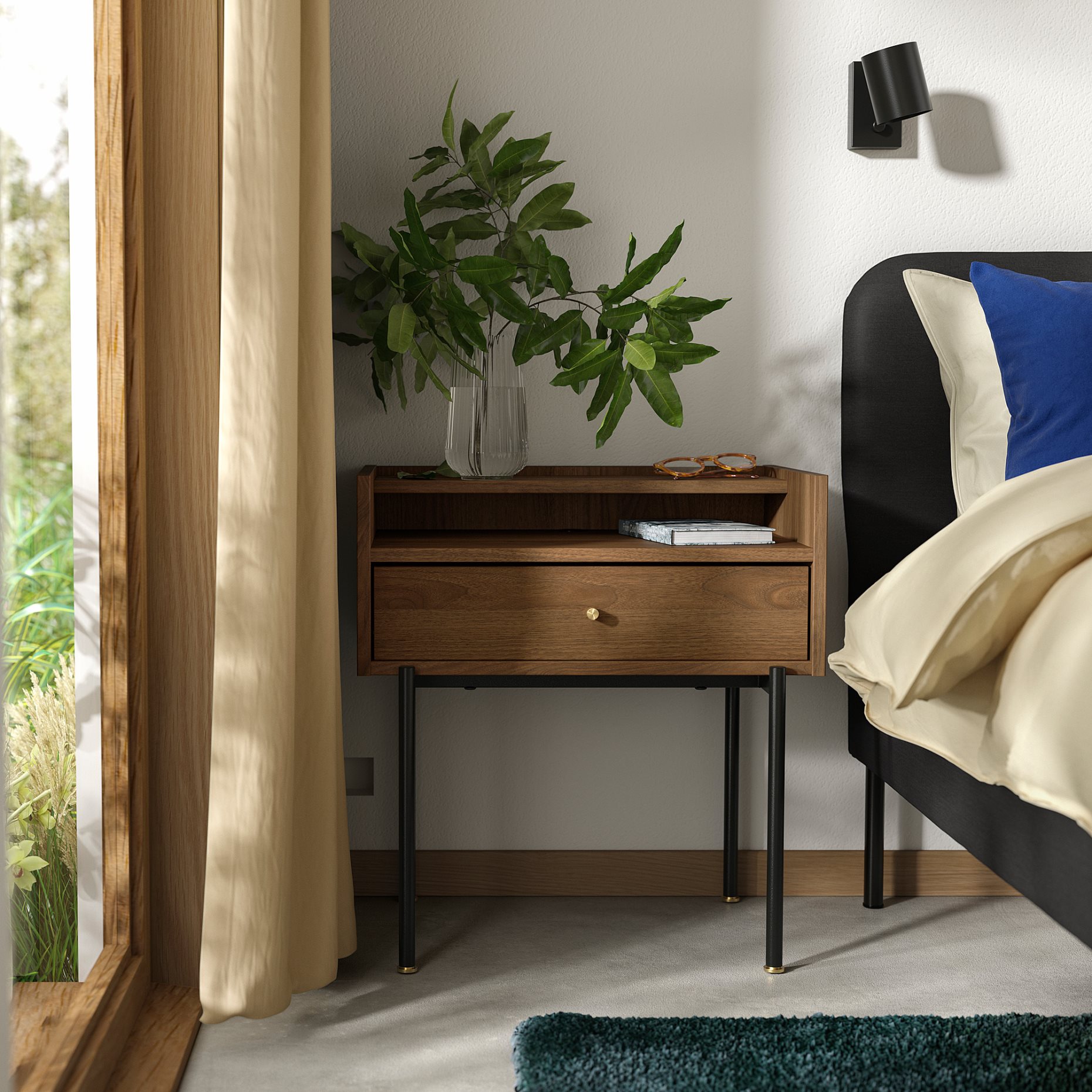 RÅDMANSÖ, bedside table, 54x38x58 cm, 805.935.97