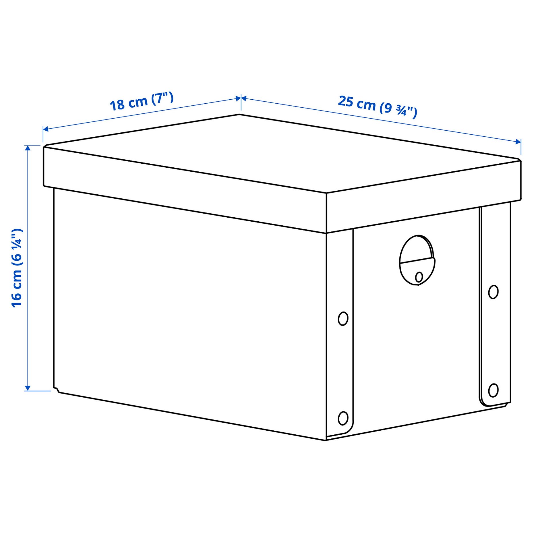GÄRDESGÅRD, κουτί αποθήκευσης με καπάκι, 18x25x16 cm, 805.969.30