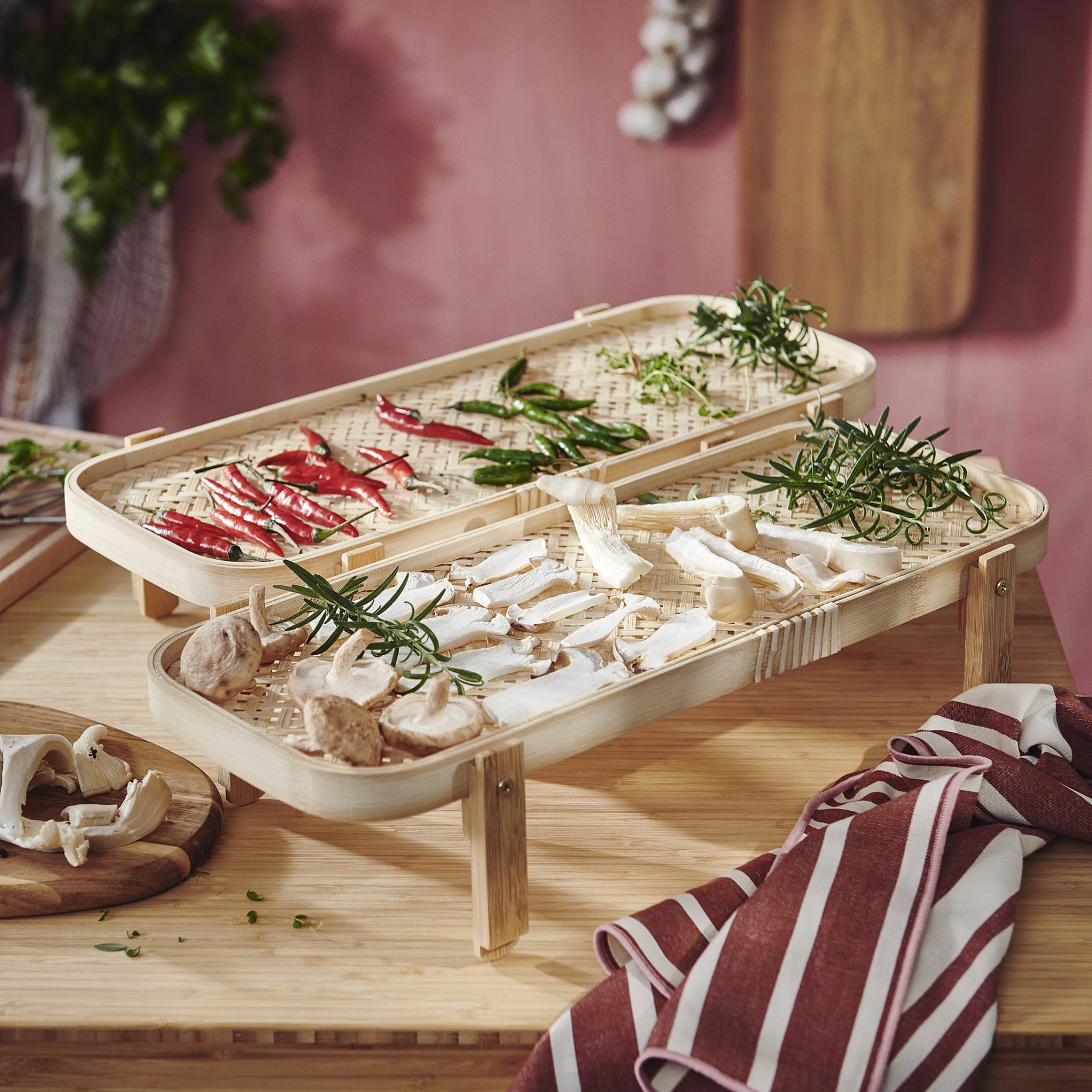 KÖSSEBÄR, ράφι αποξήρανσης τροφίμων, 2 επίπεδα, 46x21x22 cm, 805.992.74