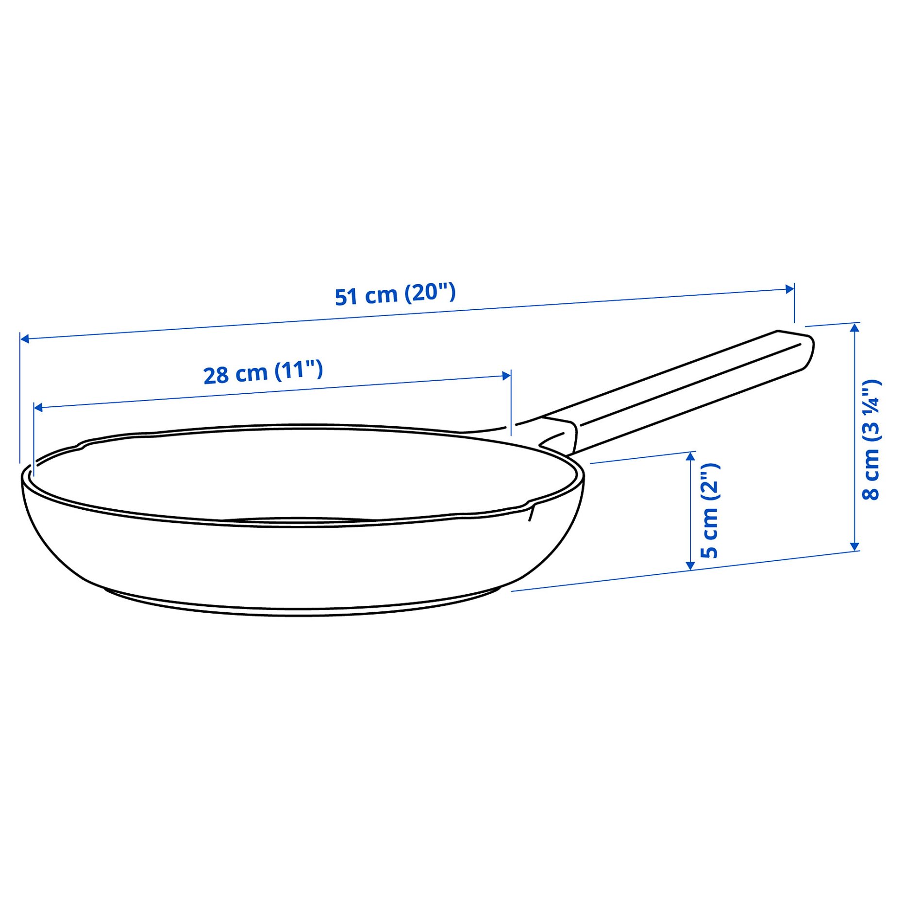 KLIPPFISK, frying pan with non-stick coating, 28 cm, 806.025.11