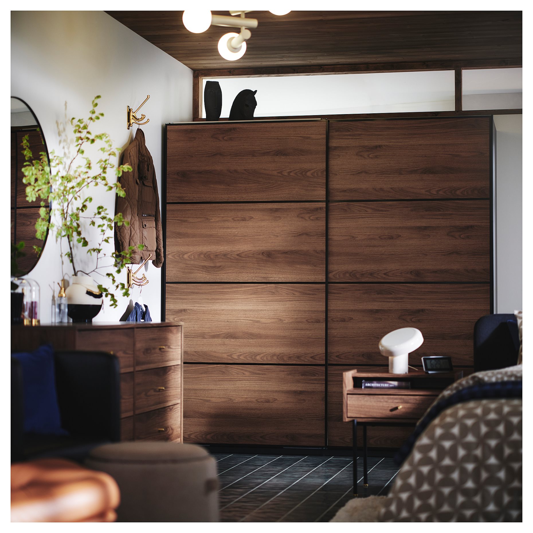 MEHAMN, 4 panels for sliding door frame, 100x201 cm, 806.057.60