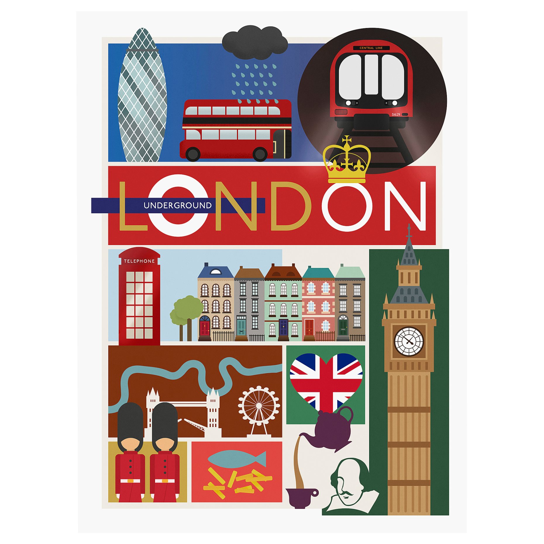 PJÄTTERYD, picture/London, 30x40 cm, 806.187.91