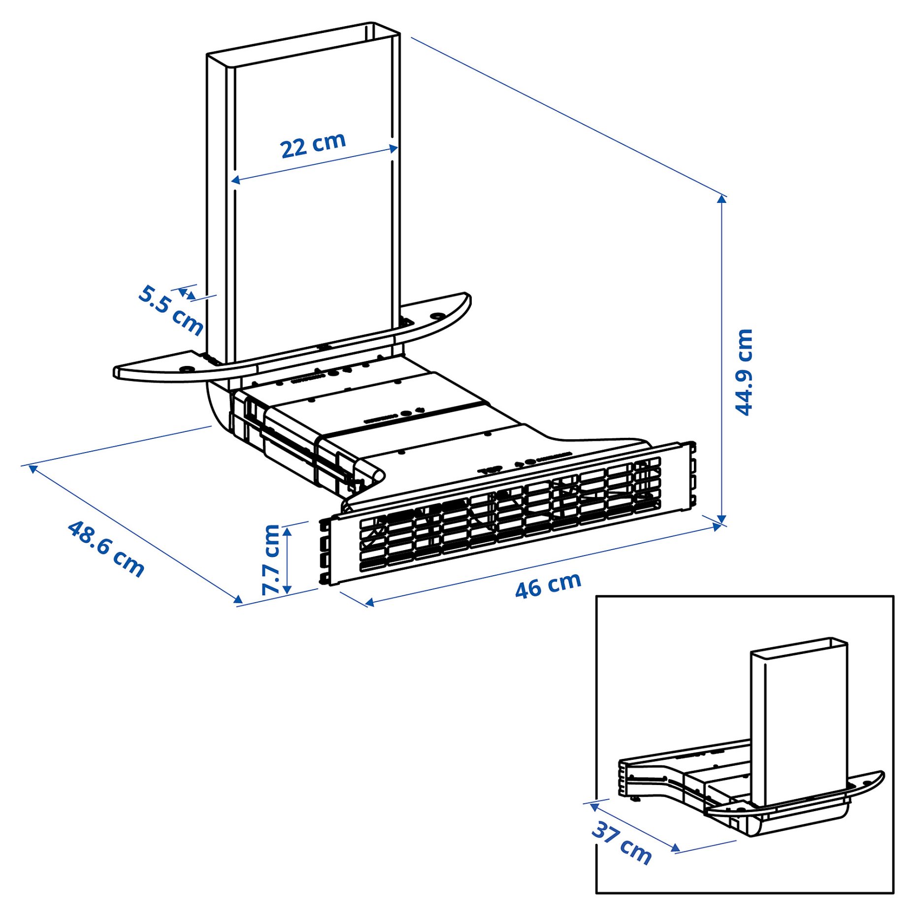 NYTTIG, recirculation kit for hob, 806.231.27