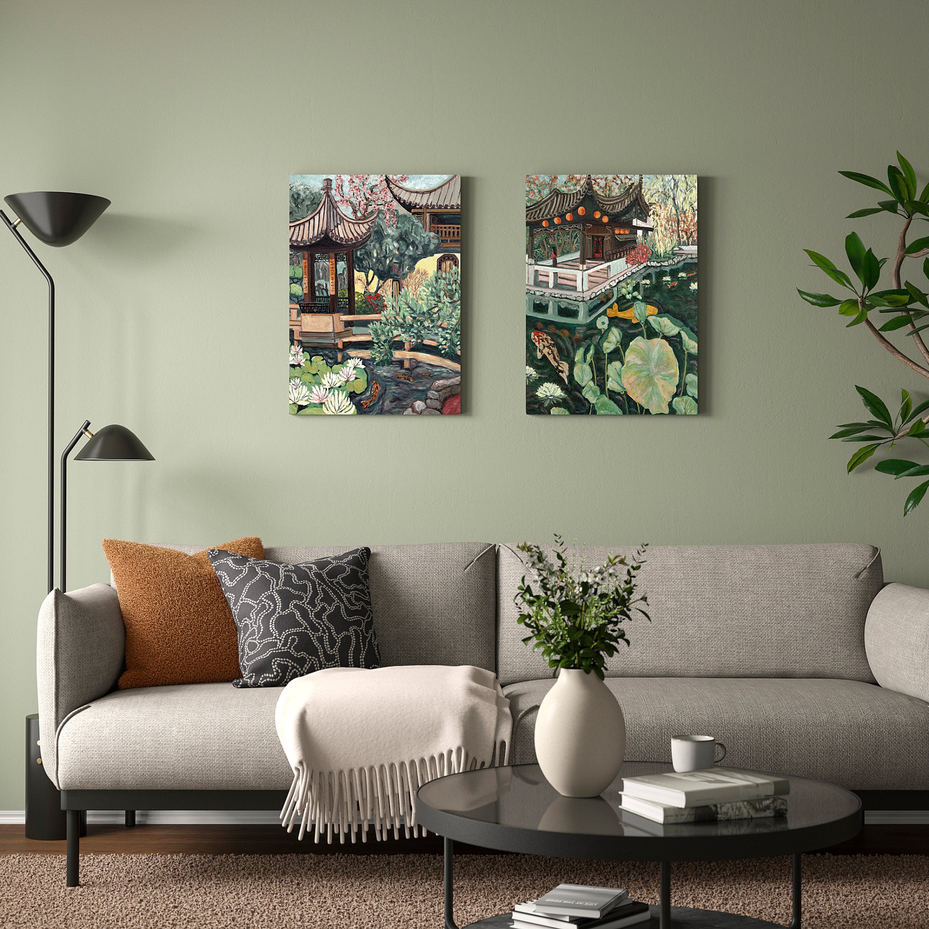 PJÄTTERYD, πίνακας/κομψό κιόσκι, 2 τεμ. 50x70 cm, 806.234.67