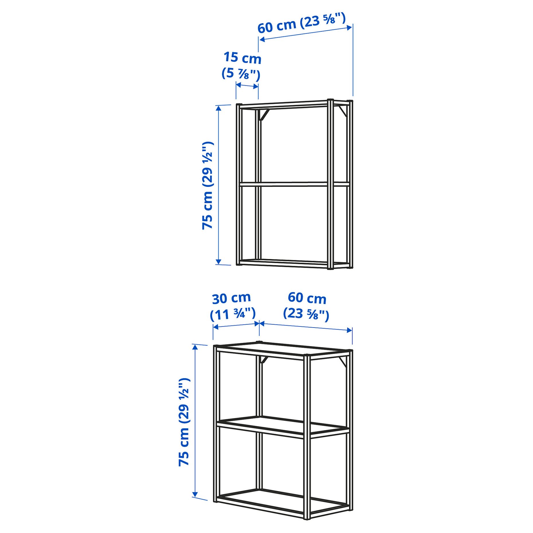 ENHET, wall/floor storage combination, 893.315.77