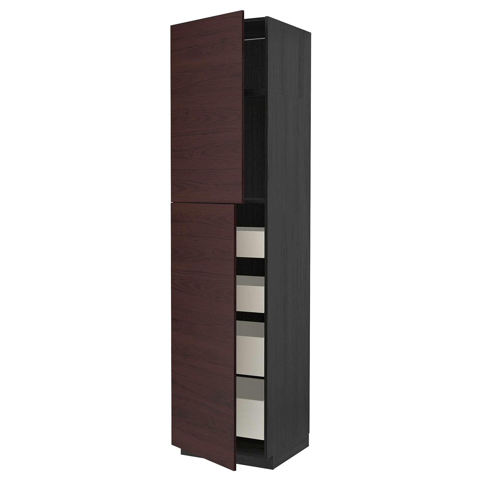METOD/MAXIMERA, high cabinet with 2 doors/4 drawers, 60x60x240 cm, 894.577.98