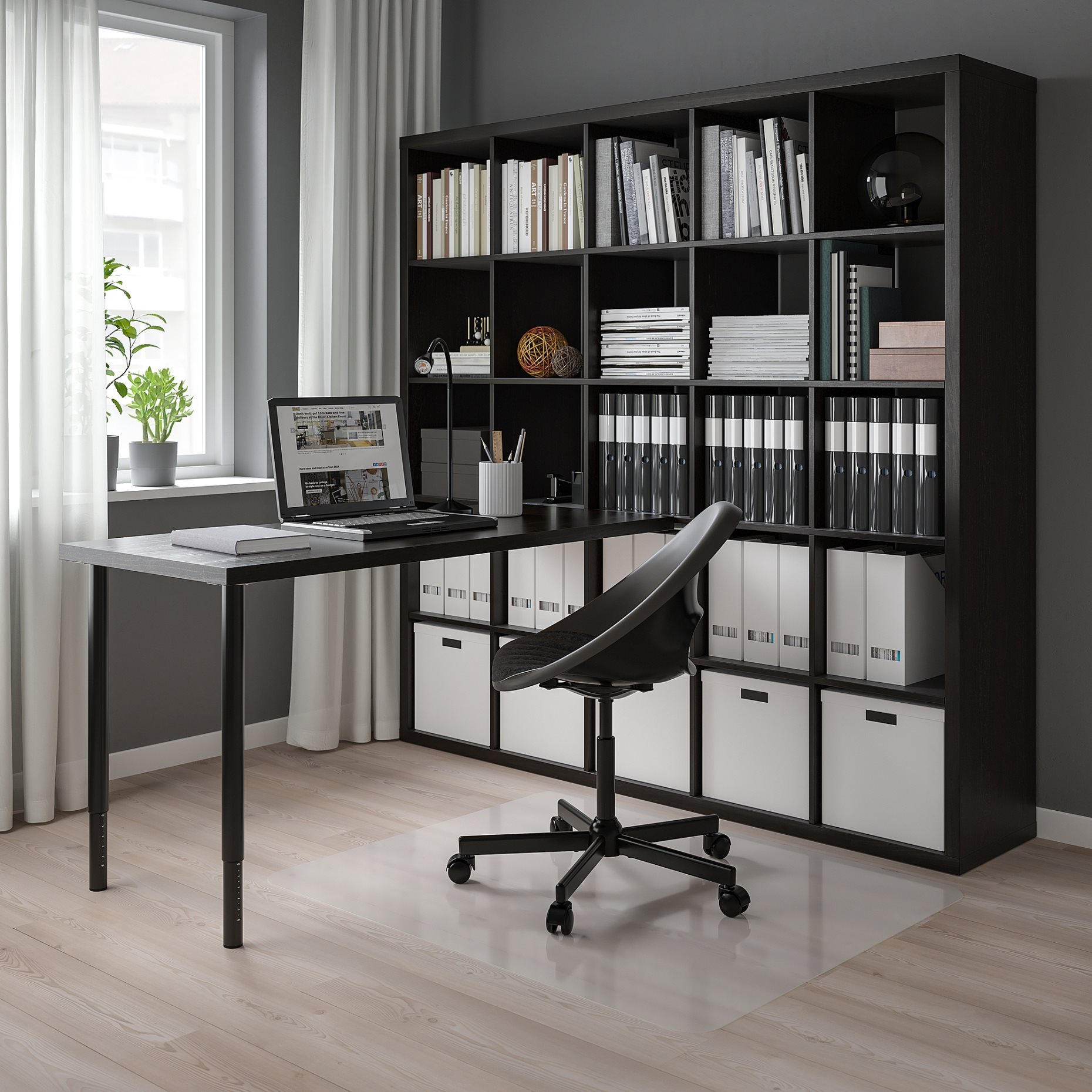 KALLAX/LAGKAPTEN, desk combination, 182x179x182 cm, 894.816.80