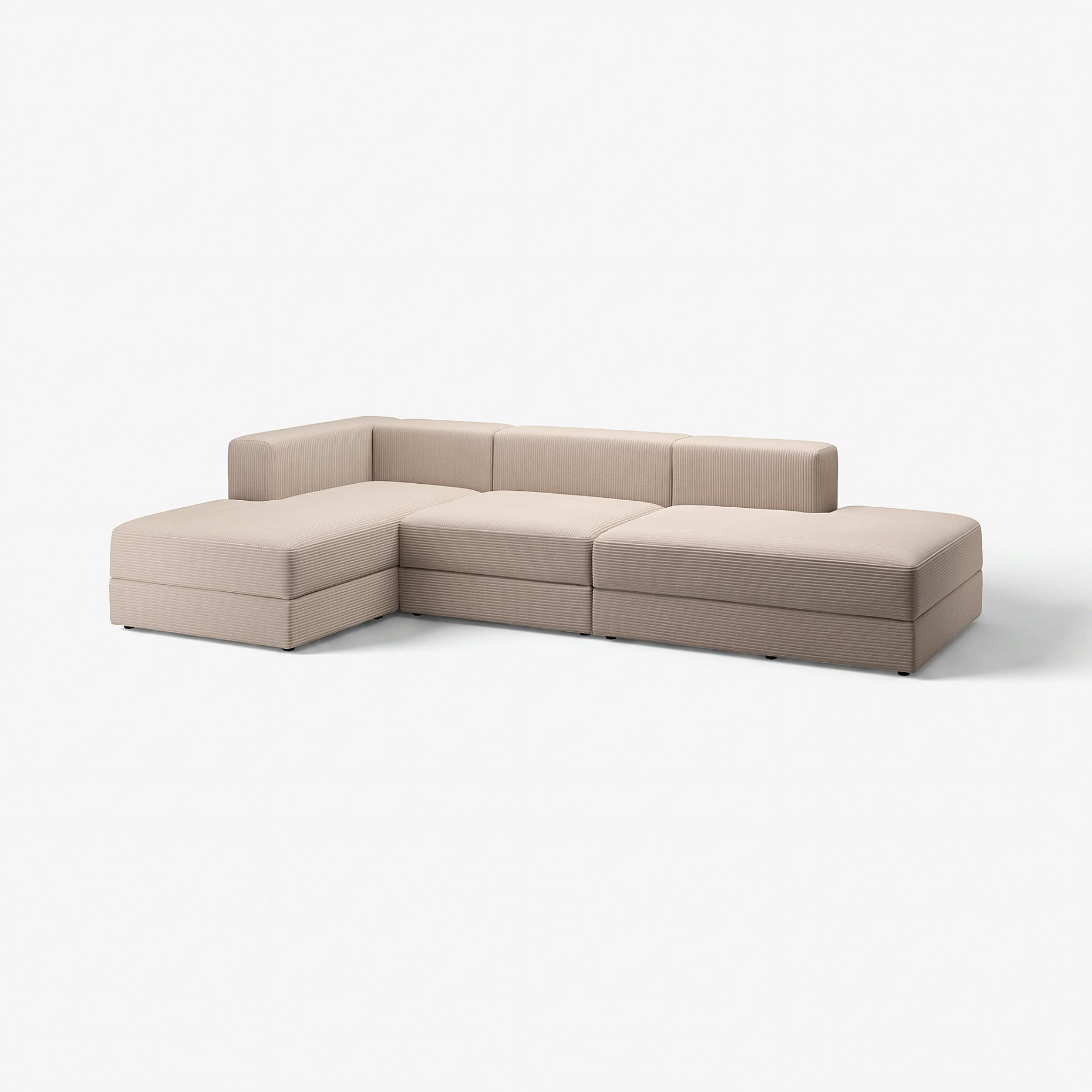 JÄTTEBO, 3,5-seat modular sofa with chaise longue, 894.851.07