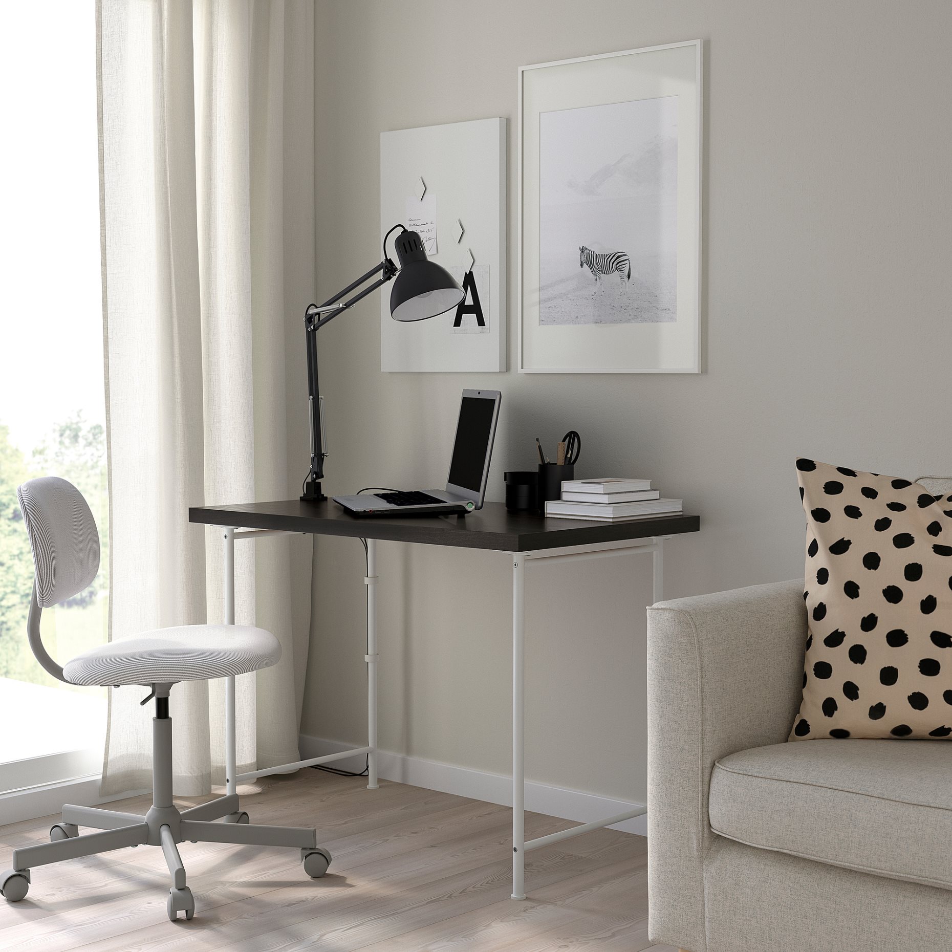 LINNMON/SPAND, desk, 100x60 cm, 895.638.74