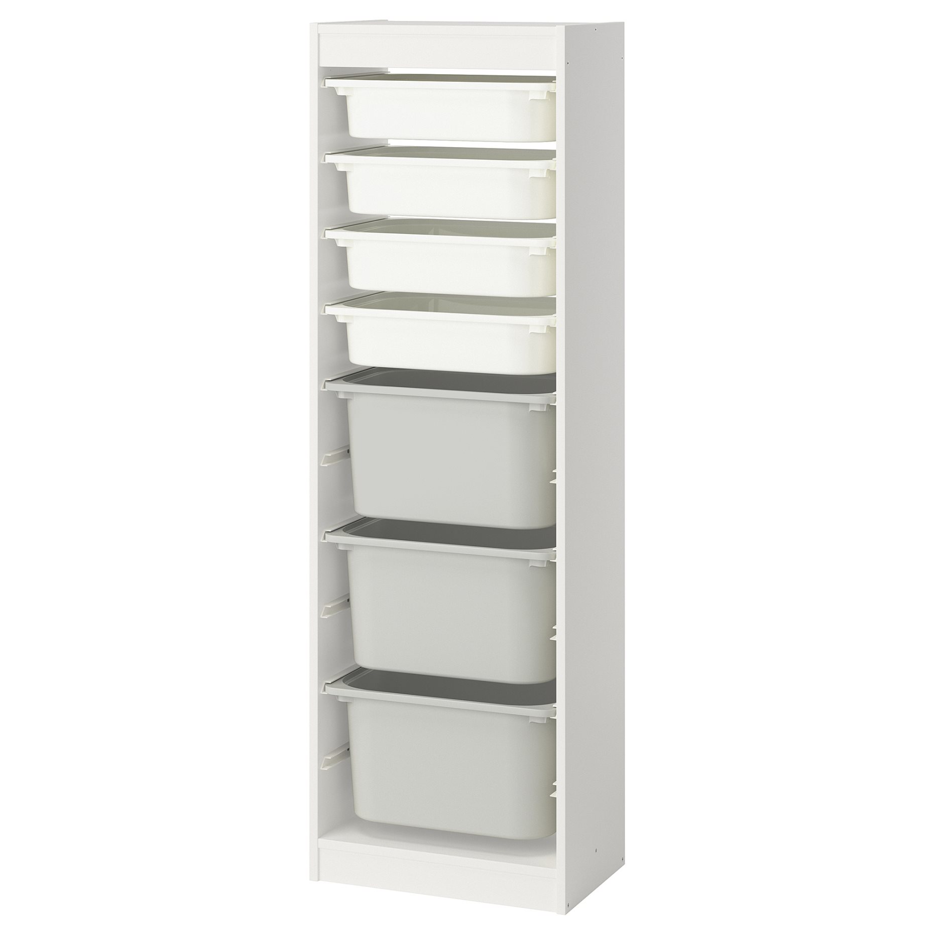 TROFAST, storage combination with boxes, 46x30x145 cm, 895.754.57
