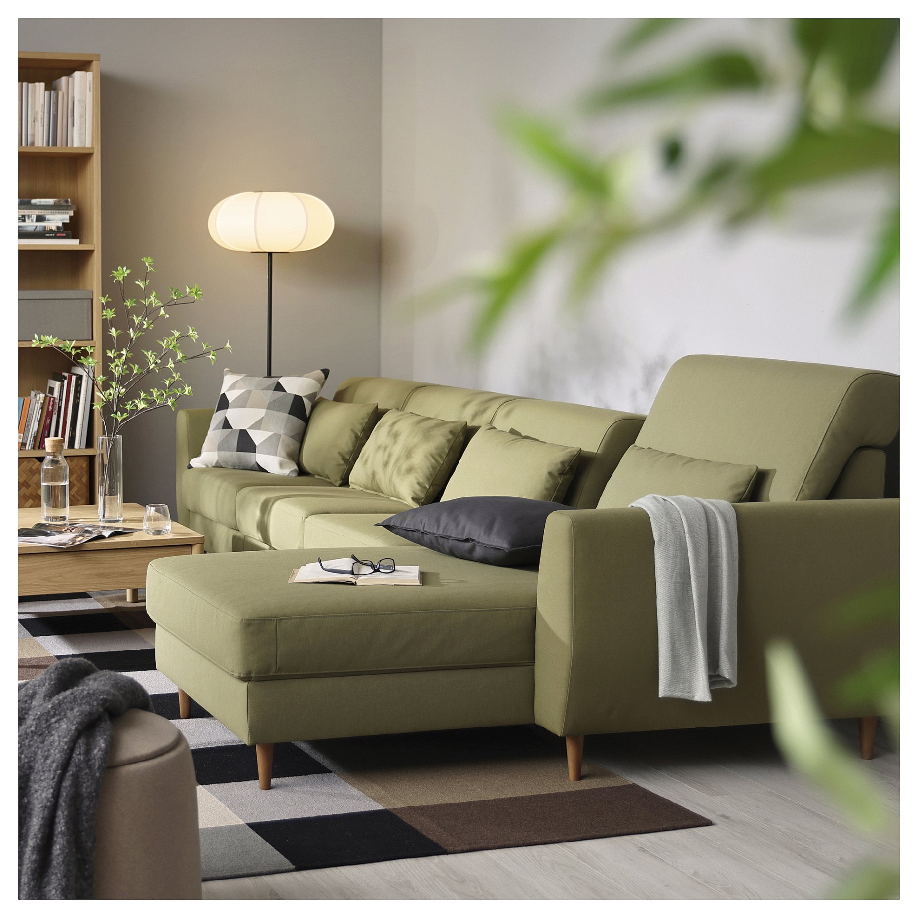 4-seat sofa with chaise longue, 895.776.11
